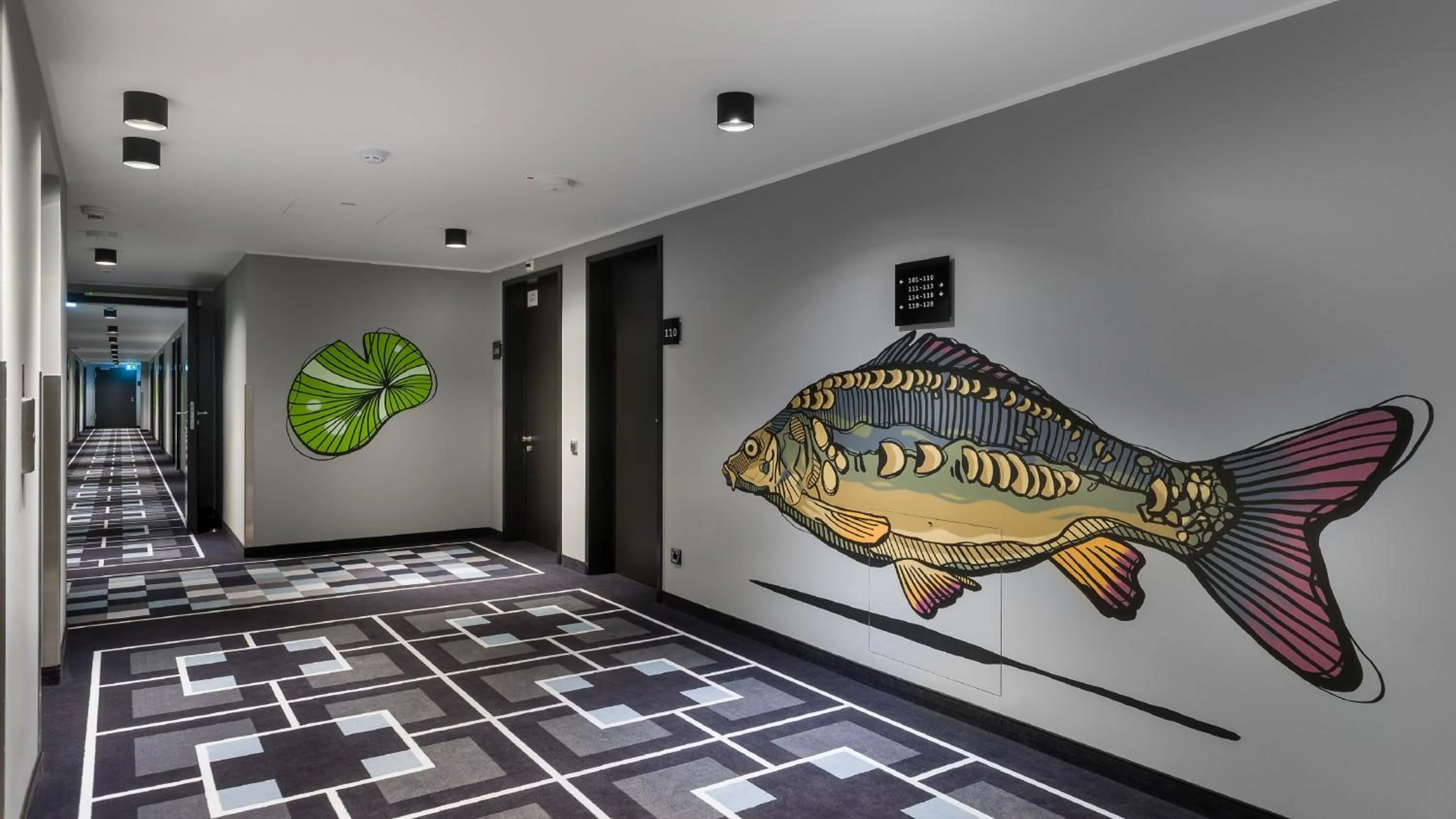 Decorative detail in Holiday Inn - the niu, Square Mannheim by IHG