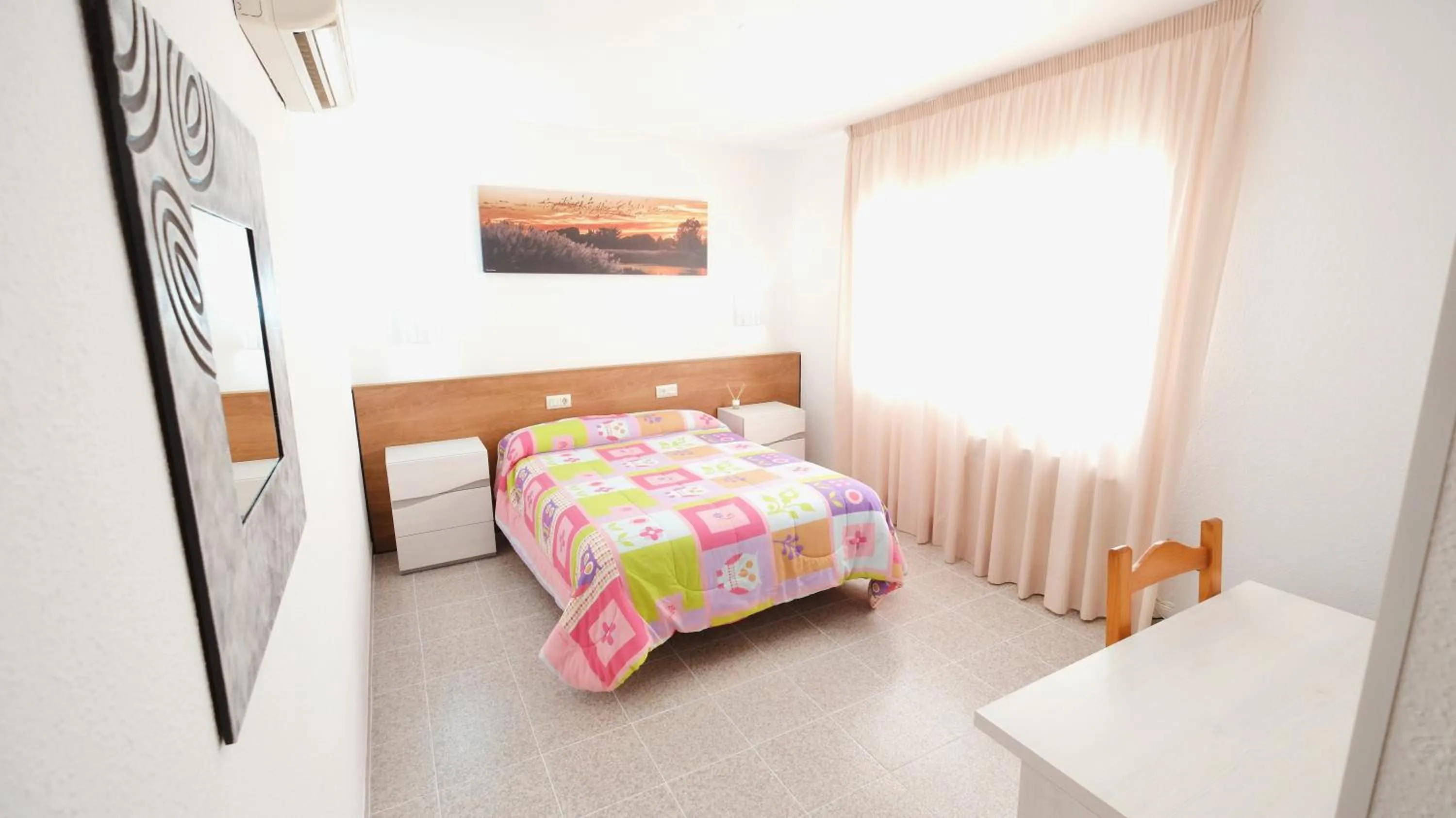 Bed in Hotel Paradís