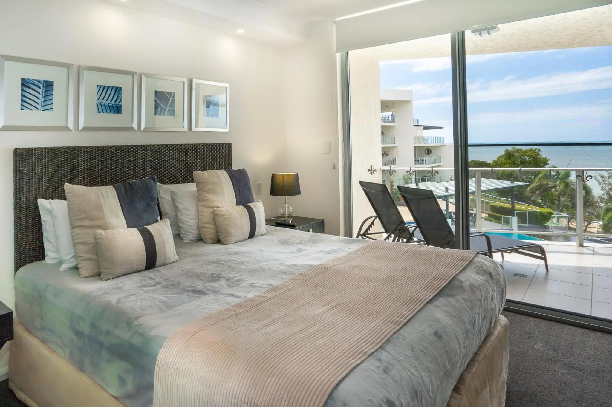 Bedroom, Bed in Vue Apartments Trinity Beach