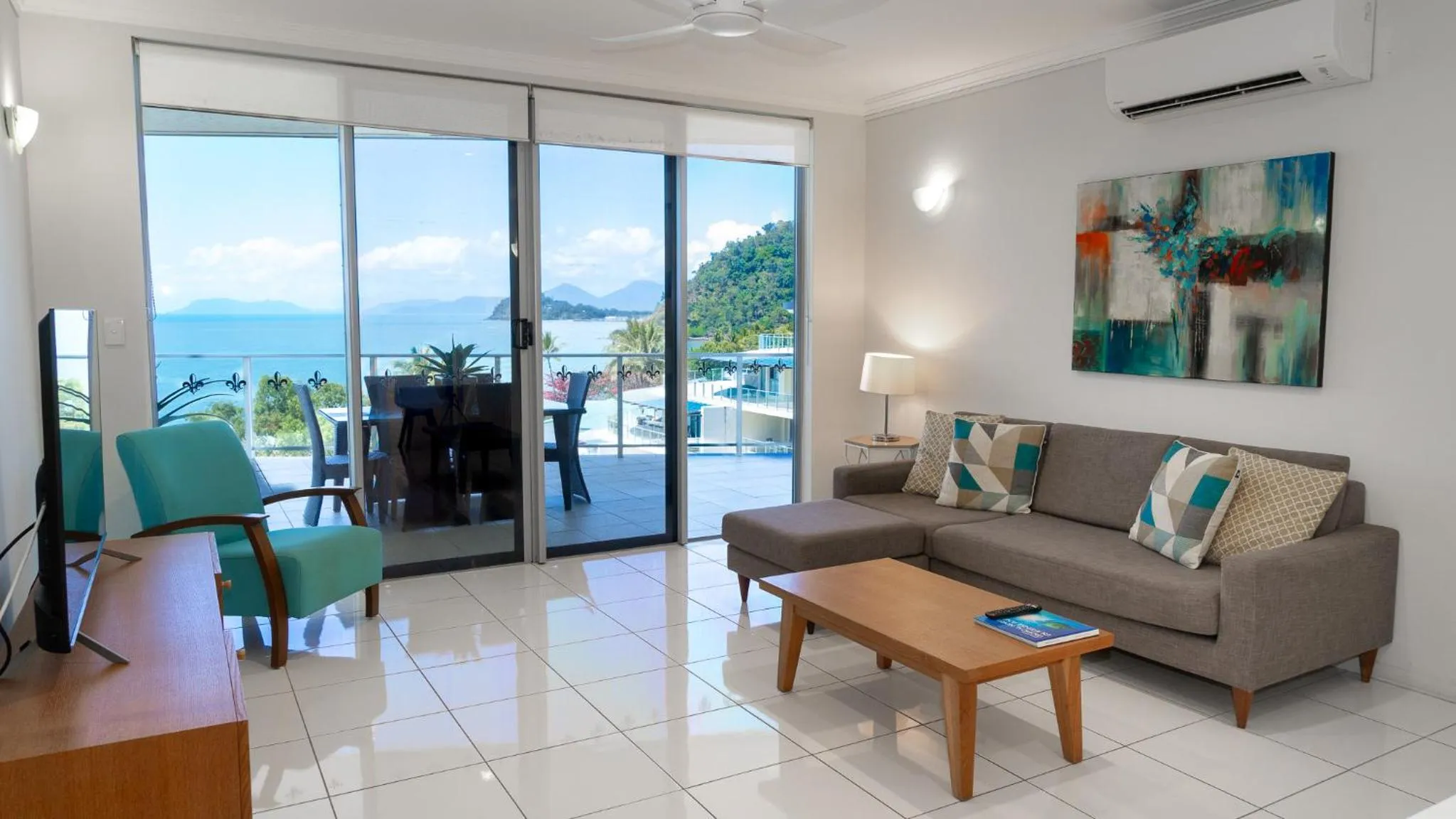 Living room in Vue Apartments Trinity Beach