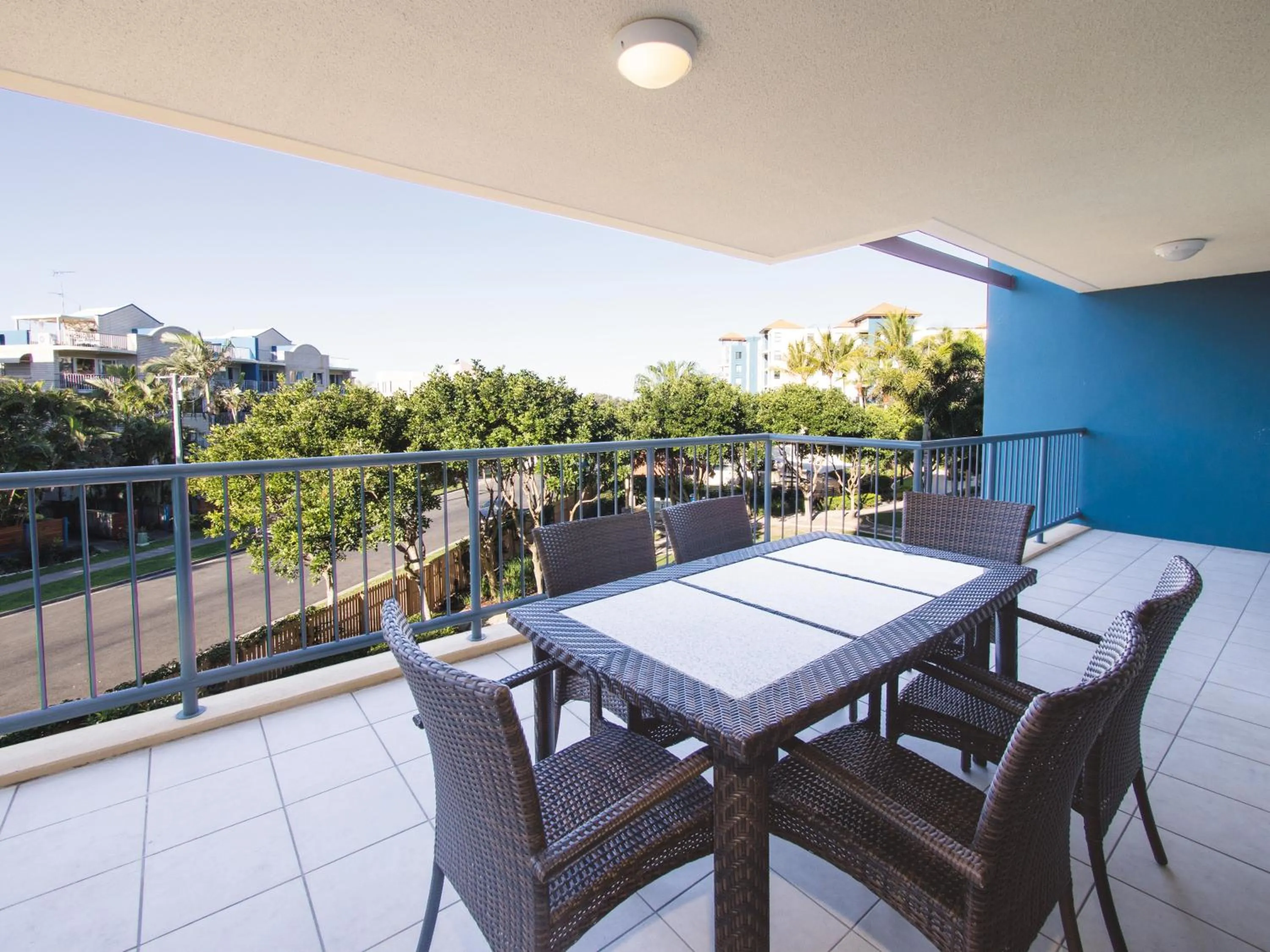 Patio in Oaks Sunshine Coast Seaforth Resort