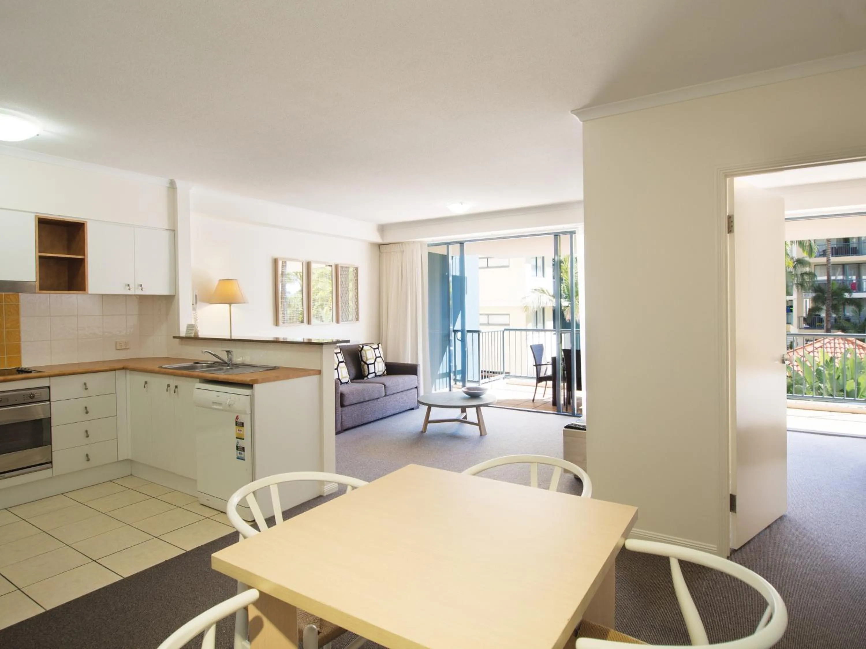 Kitchen or kitchenette in Oaks Sunshine Coast Seaforth Resort