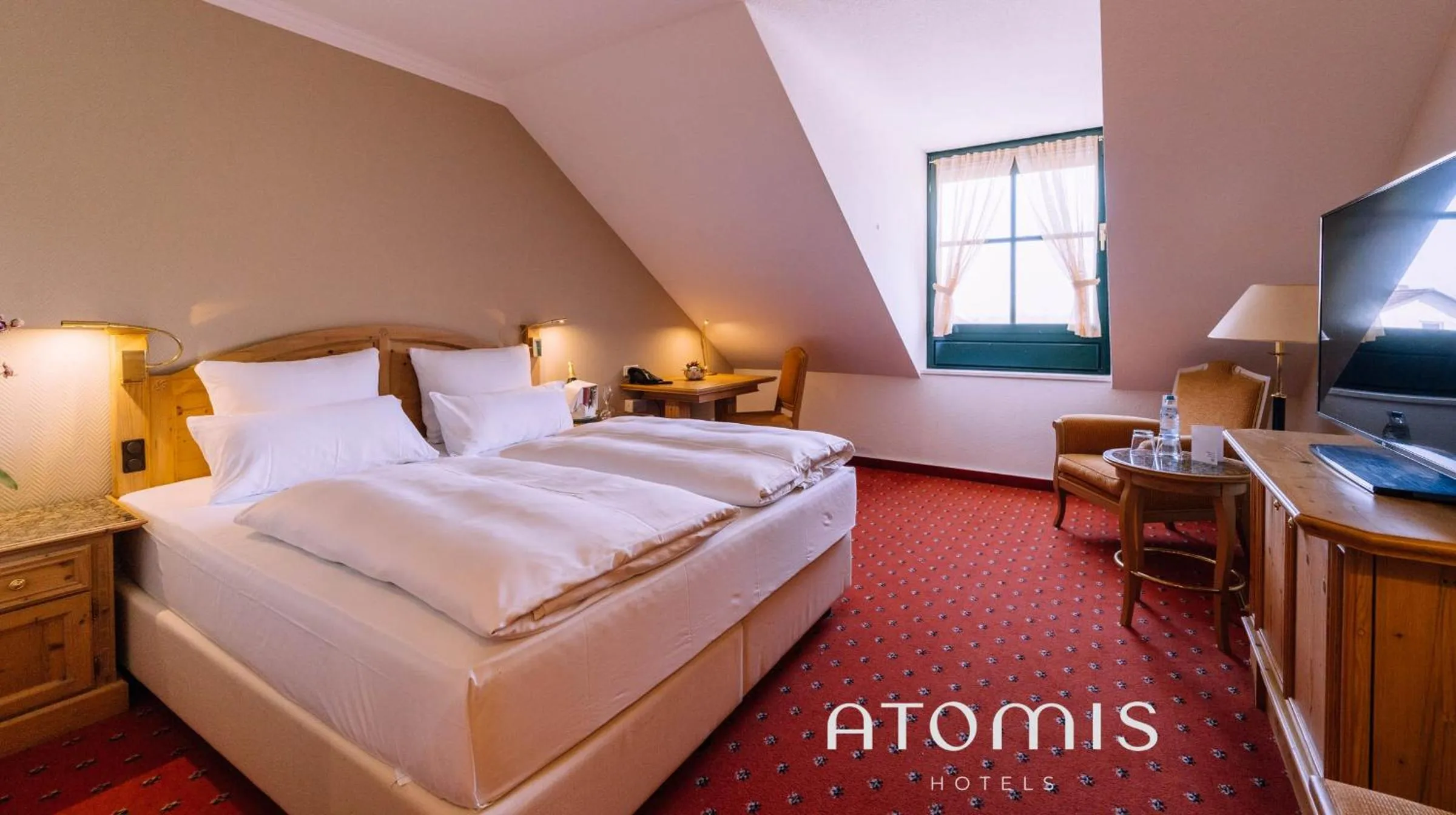 Bed in Atomis Hotel Munich Airport by Mercure