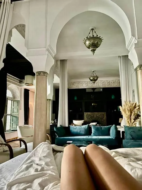 Bed in Riad Rafaele & SPA