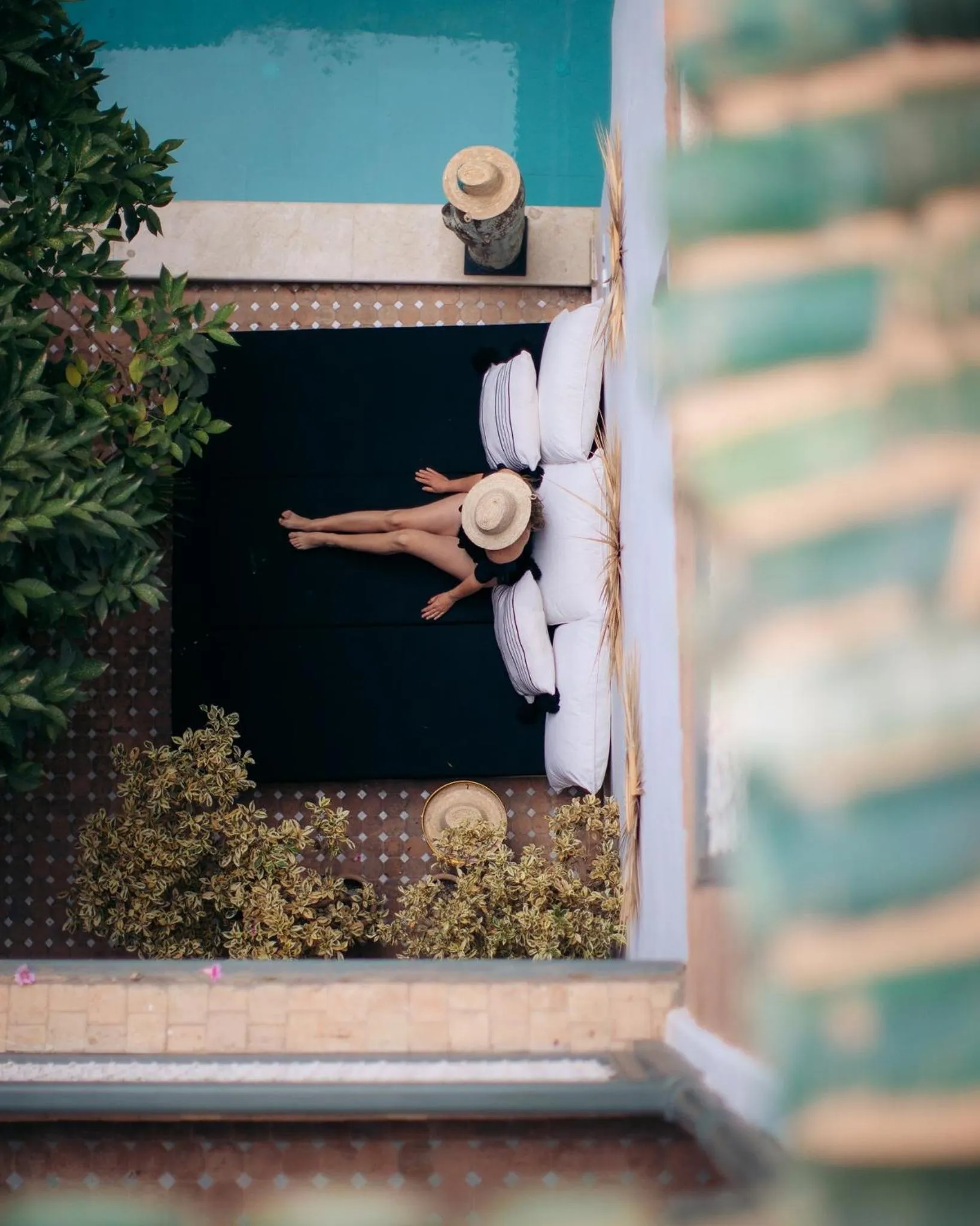 Pool view in Riad Rafaele & SPA