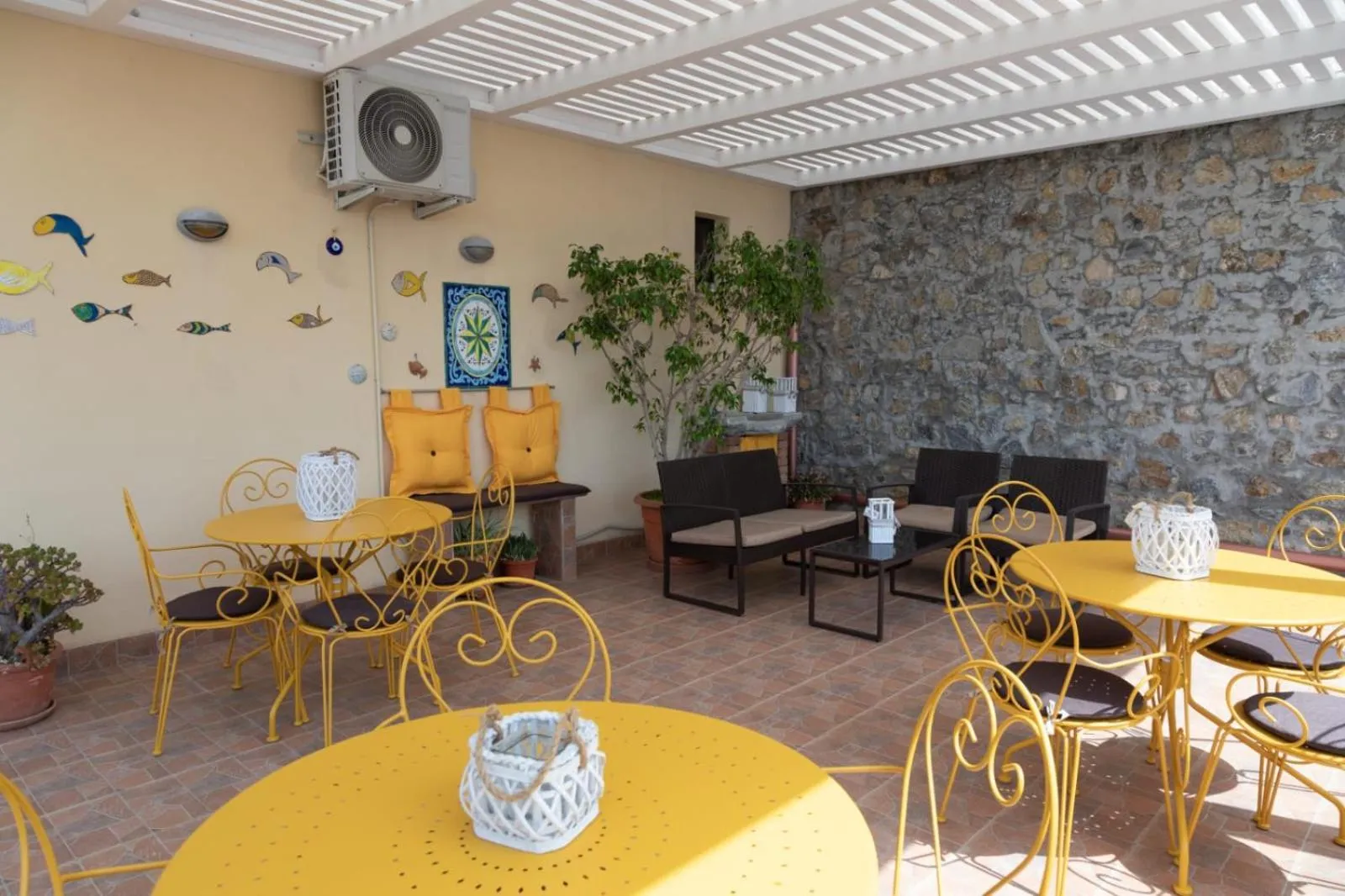 Patio in B&B Villa Meridiana