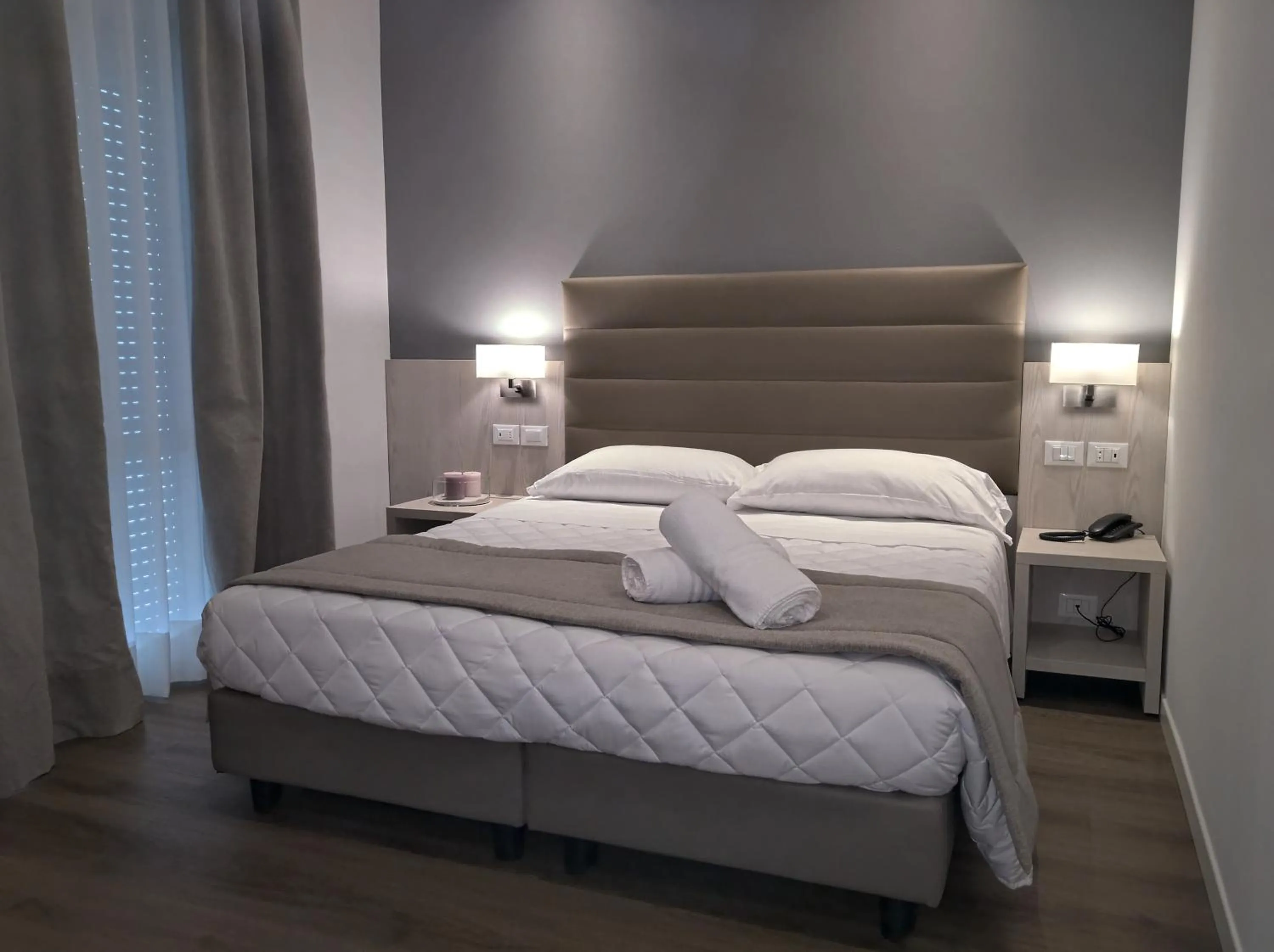 Bed in Hotel Loreley