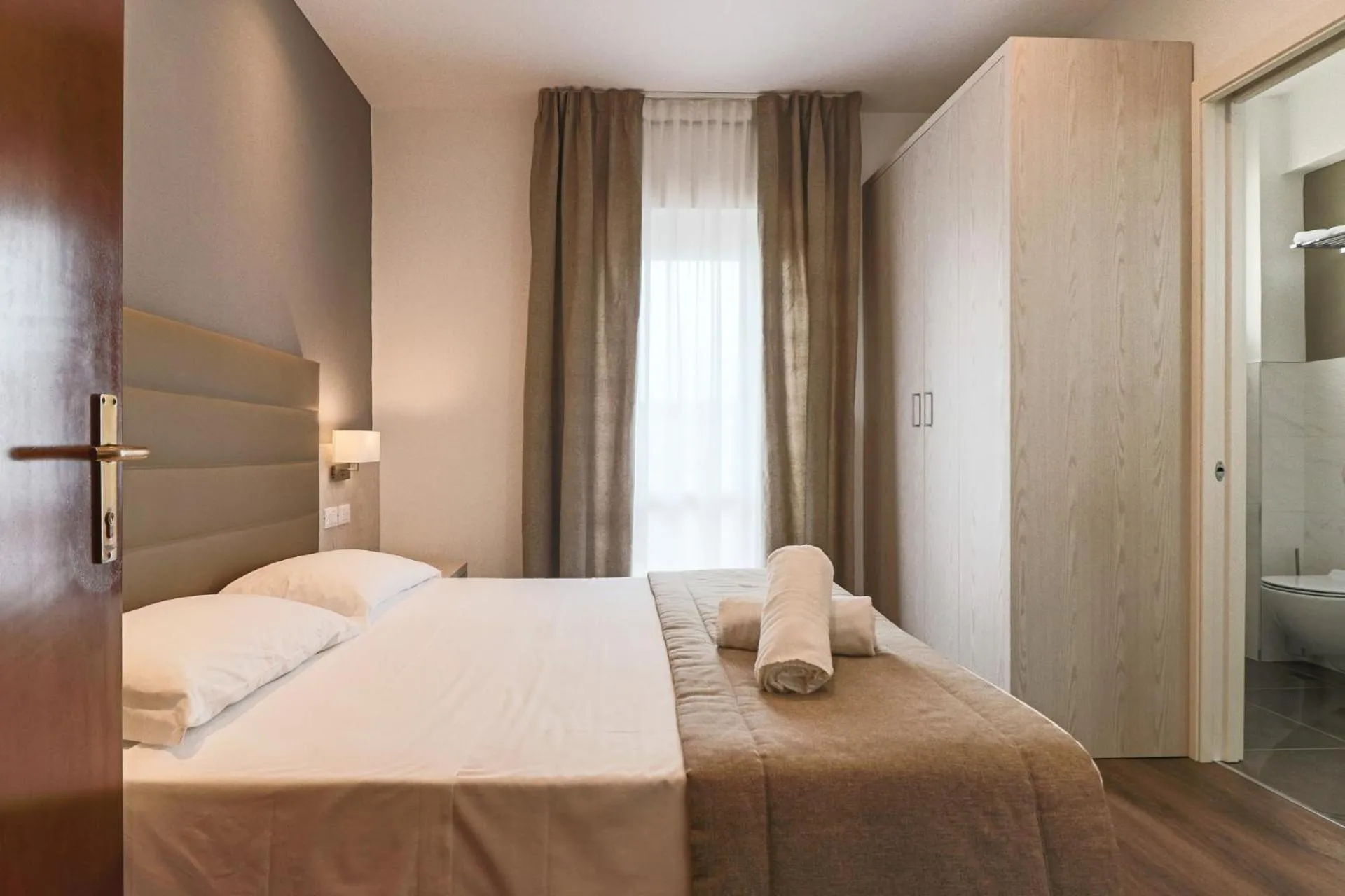 Bed in Hotel Loreley