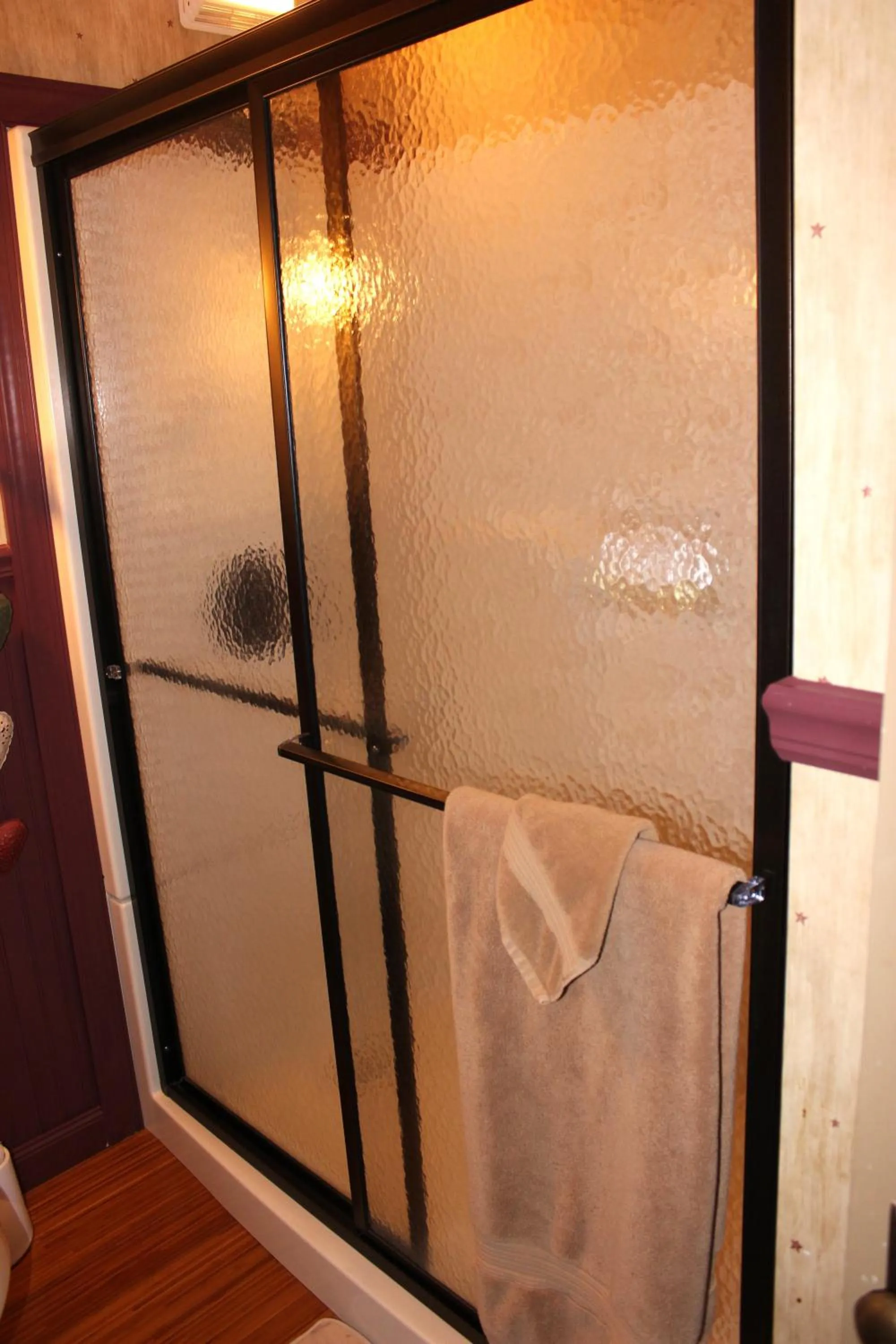 Shower in Carriage Stop Bed & Breakfast