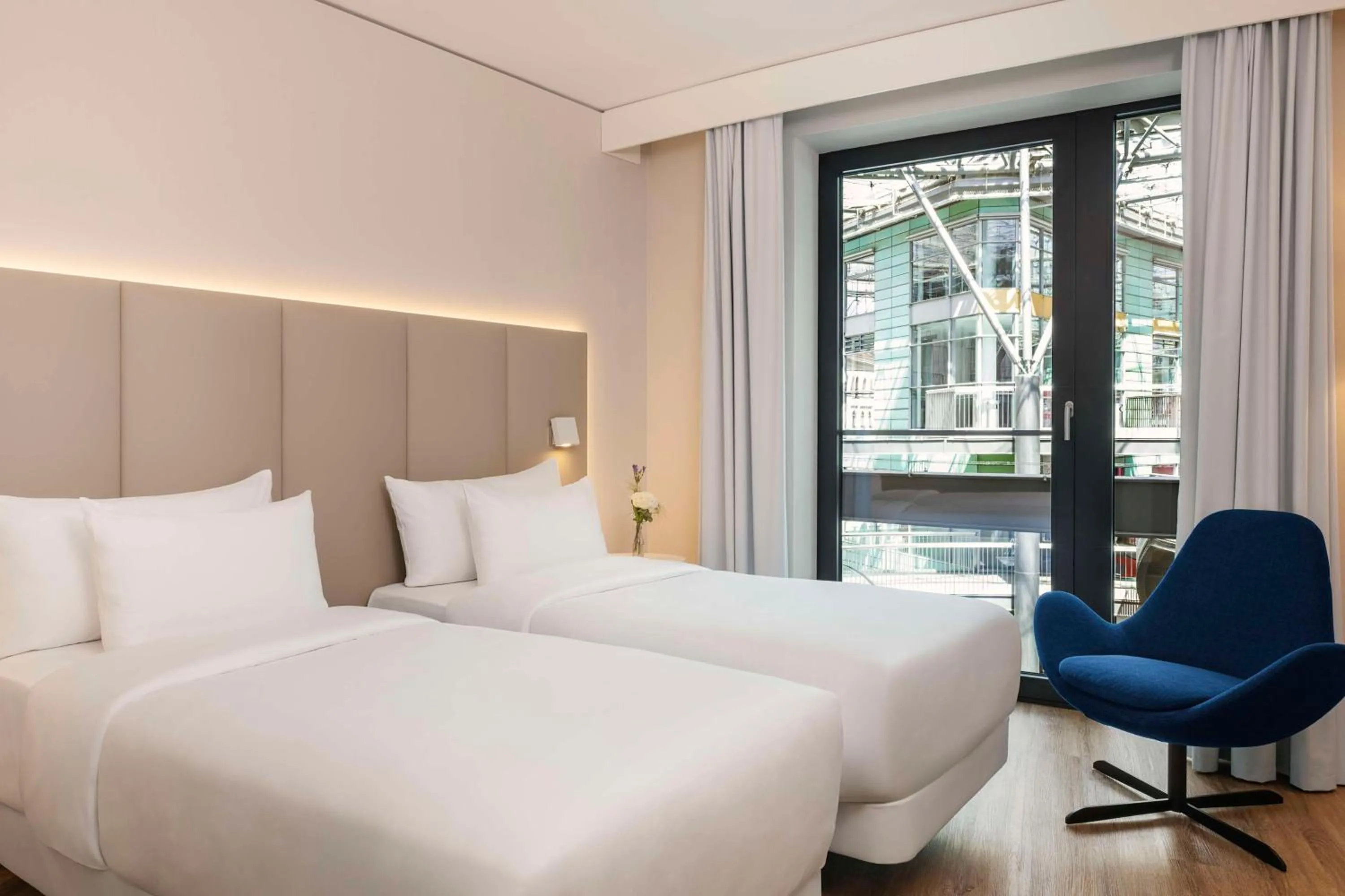 Bedroom, Bed in NH Leipzig Zentrum