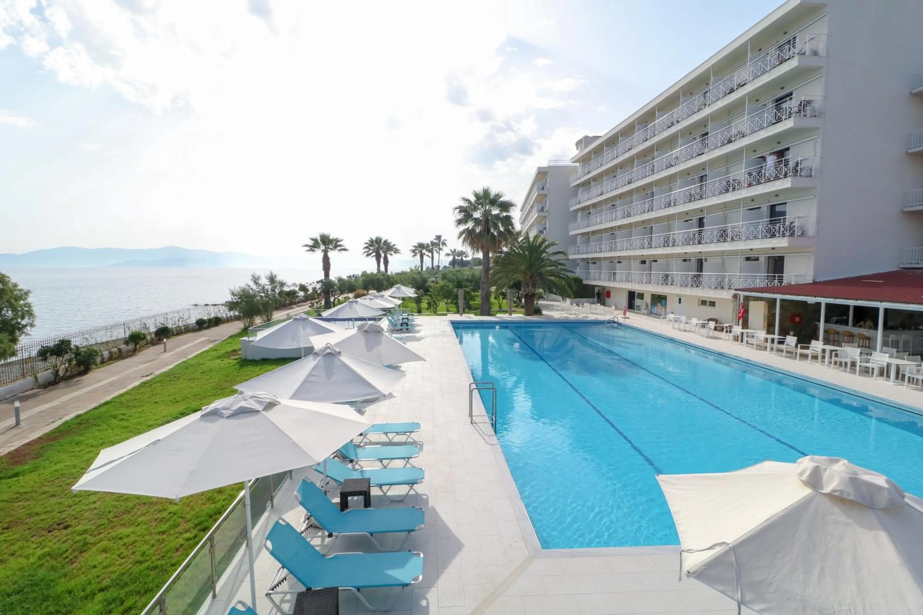 Swimming pool in Calamos Beach Family Club