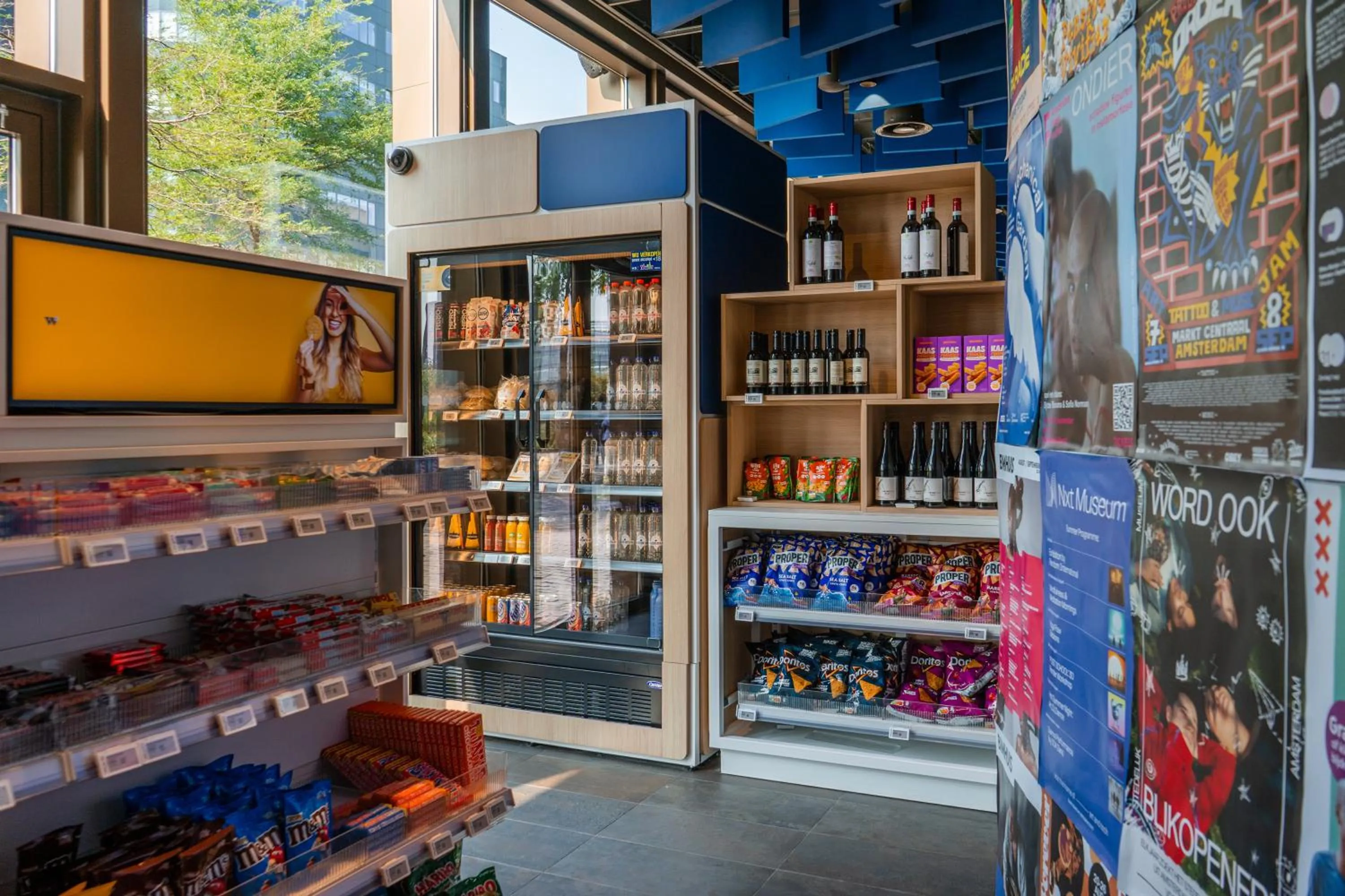 Supermarket/grocery shop in MEININGER Hotel Amsterdam City West