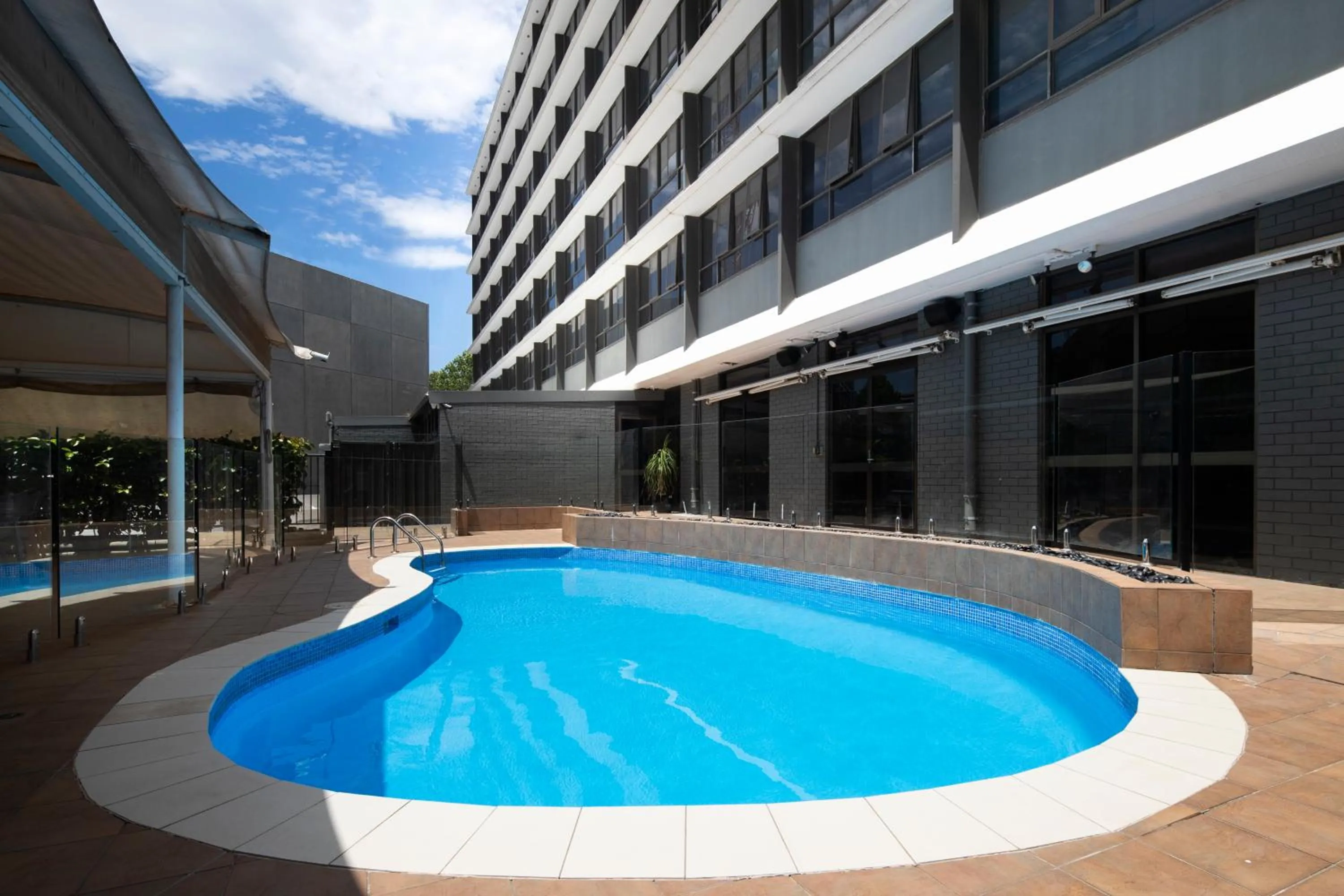 Pool view in Mercure Newcastle