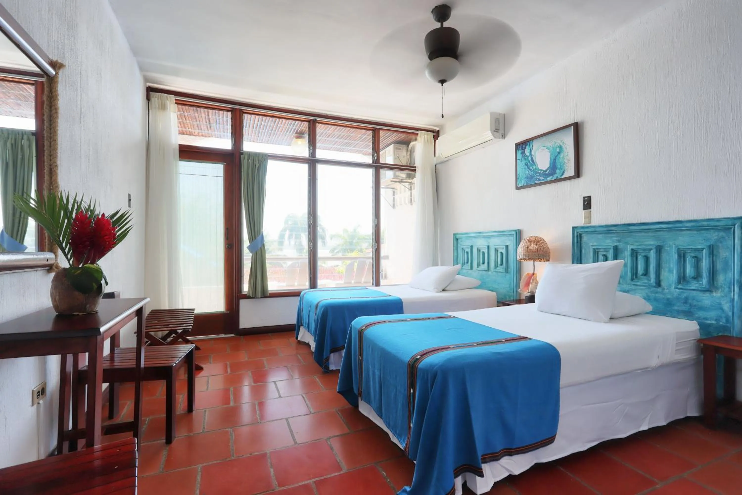 Bedroom, Bed in Villa Caribe