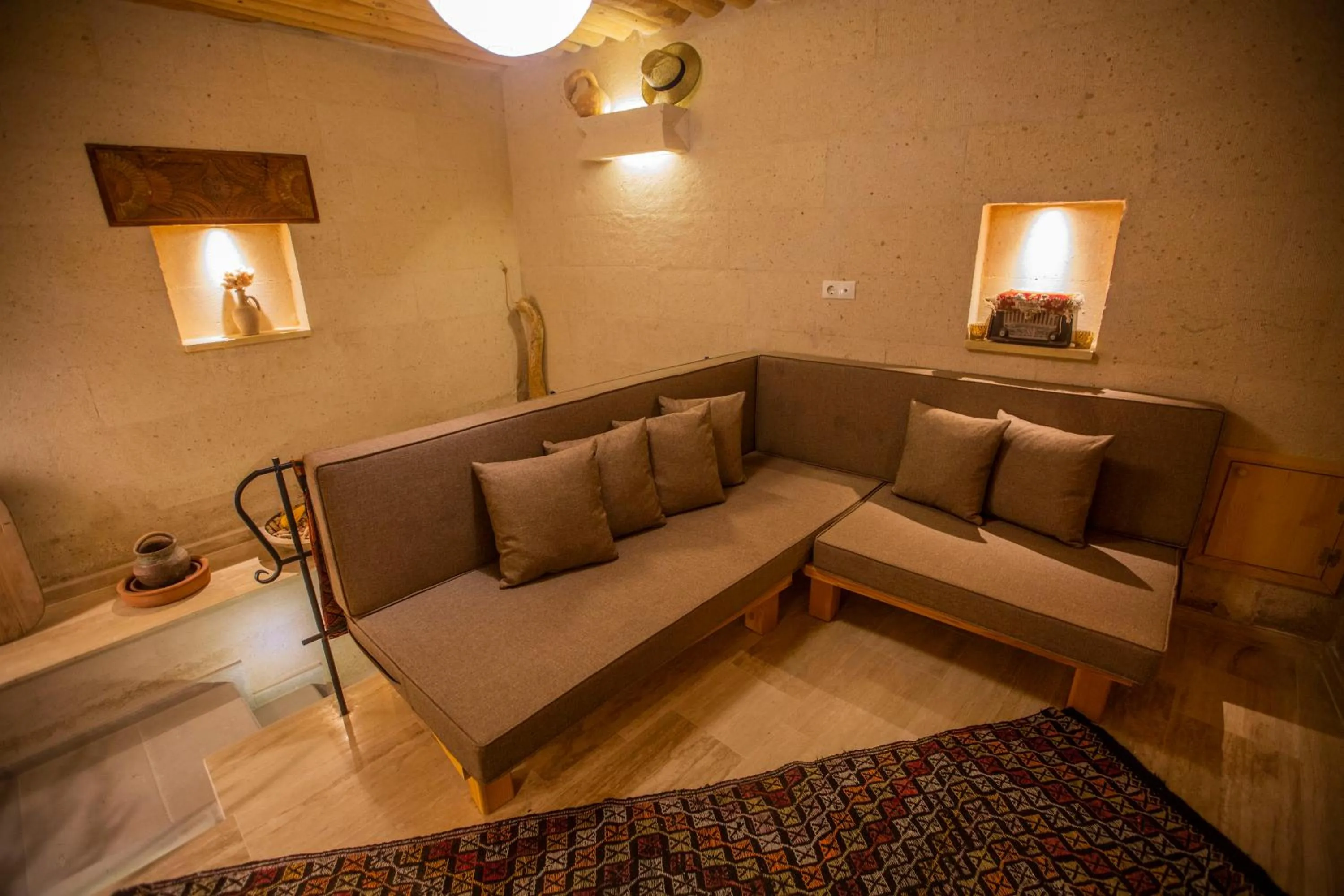 Living room, Bed in Maze Of Cappadocia Hotel