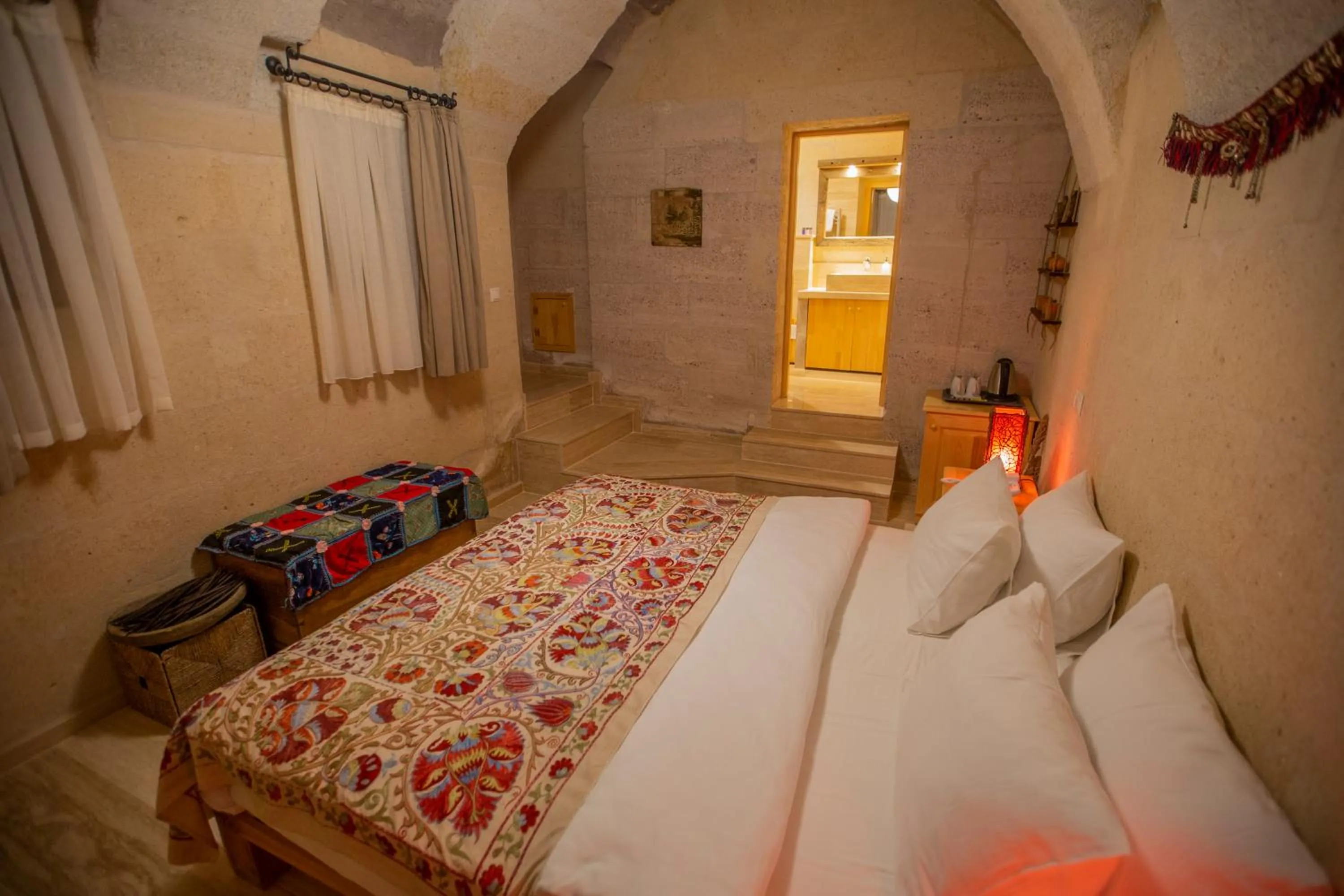 Bed in Maze Of Cappadocia Hotel