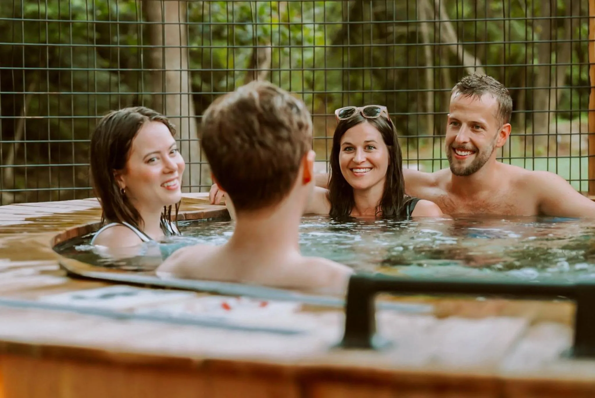 Swimming pool in The Ozarker Lodge