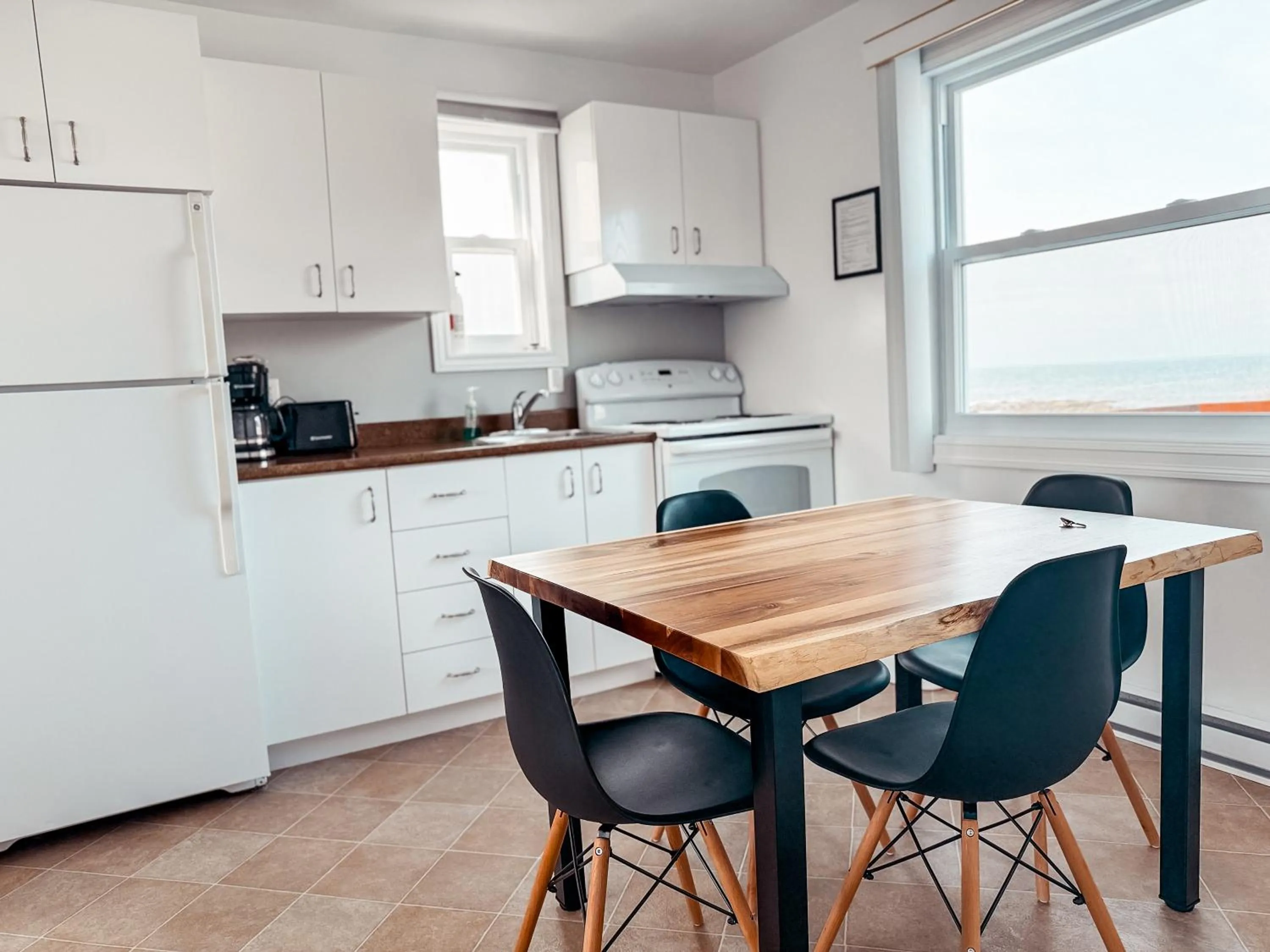 Kitchen or kitchenette in Les studios de la mer