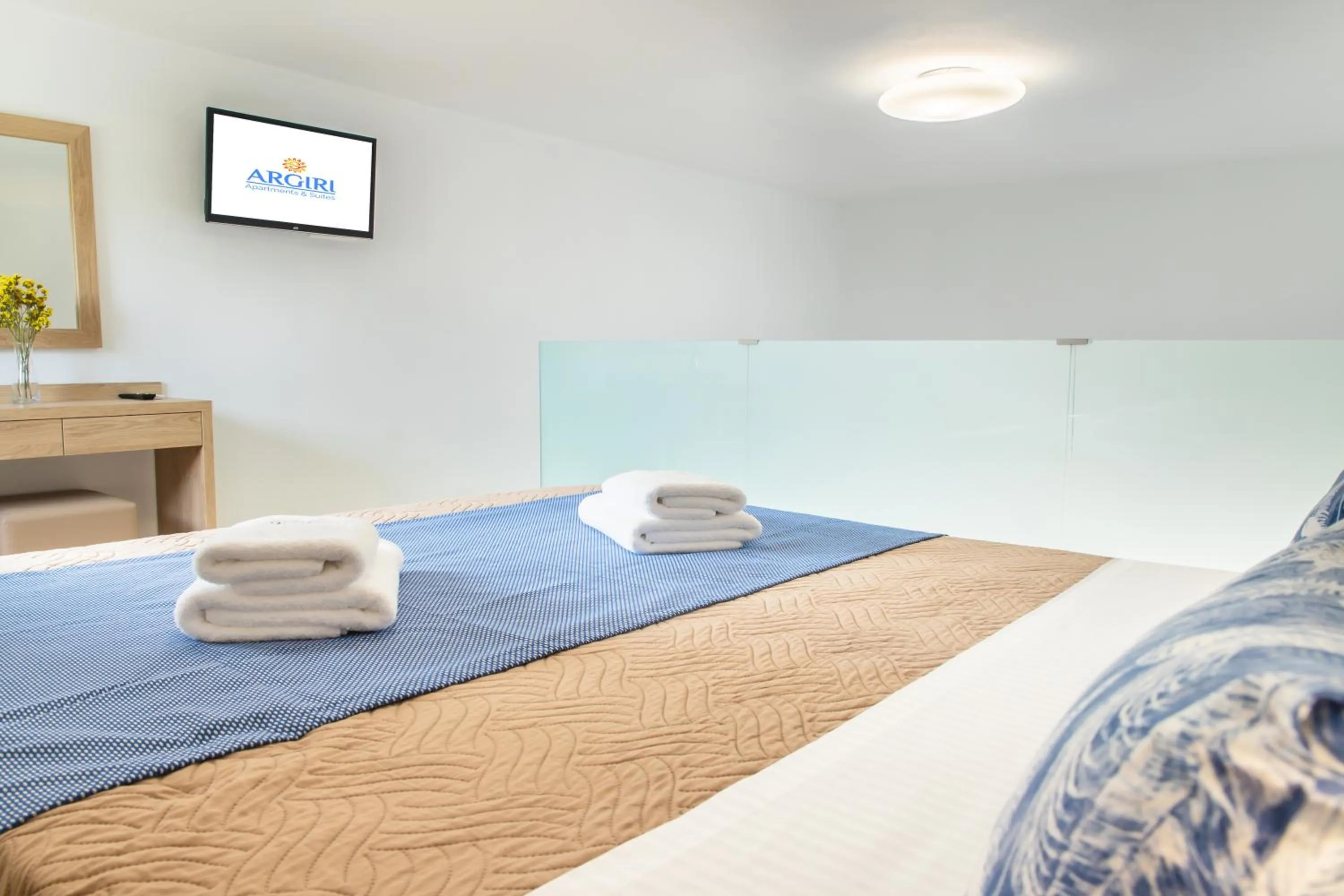 Bedroom, Bed in Argiri Apartments & Suites