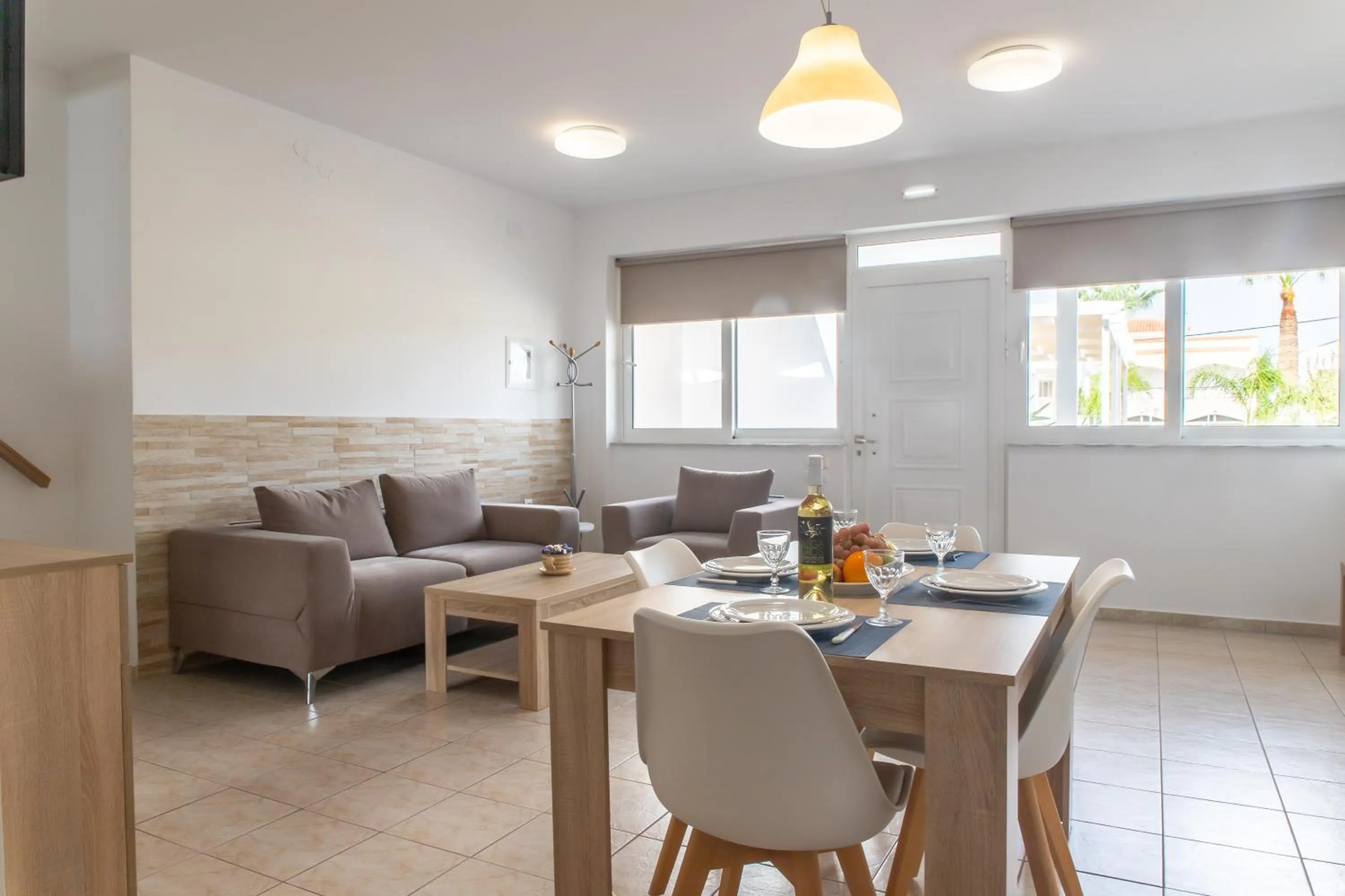 Seating area in Argiri Apartments & Suites