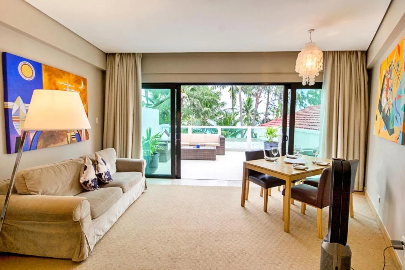 Seating area in Villa Caemilla Beach Boutique Hotel