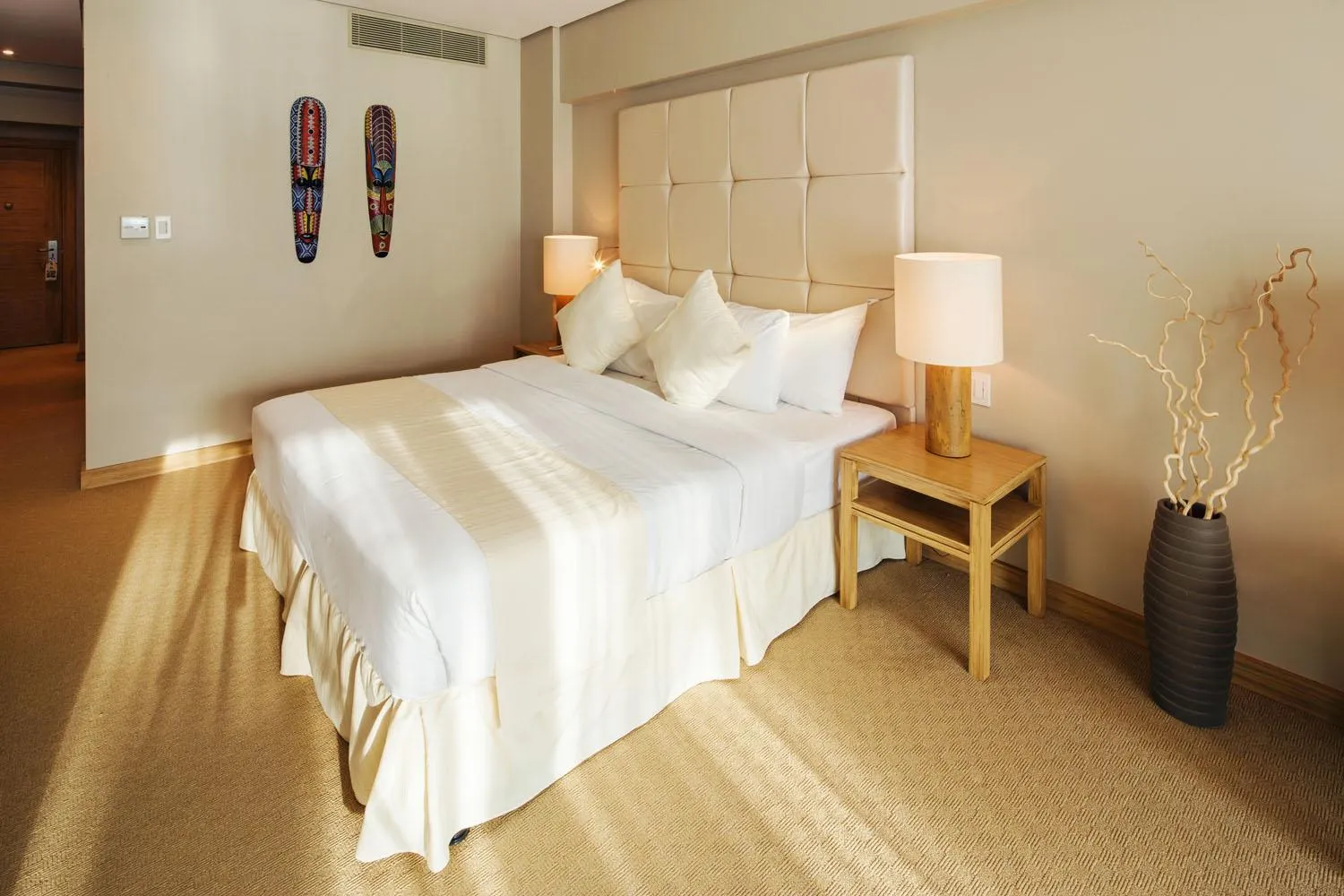Bed in Villa Caemilla Beach Boutique Hotel