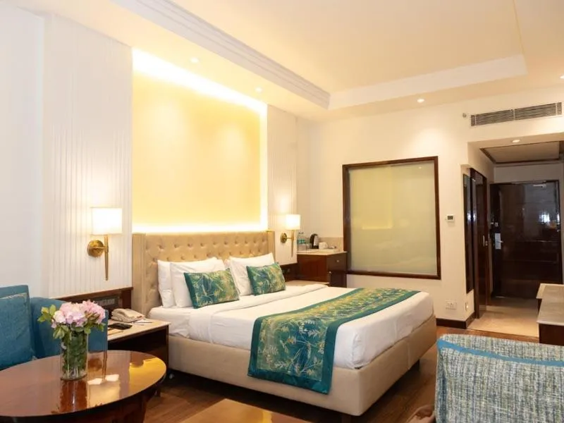 Bed in Hotel Madhuban