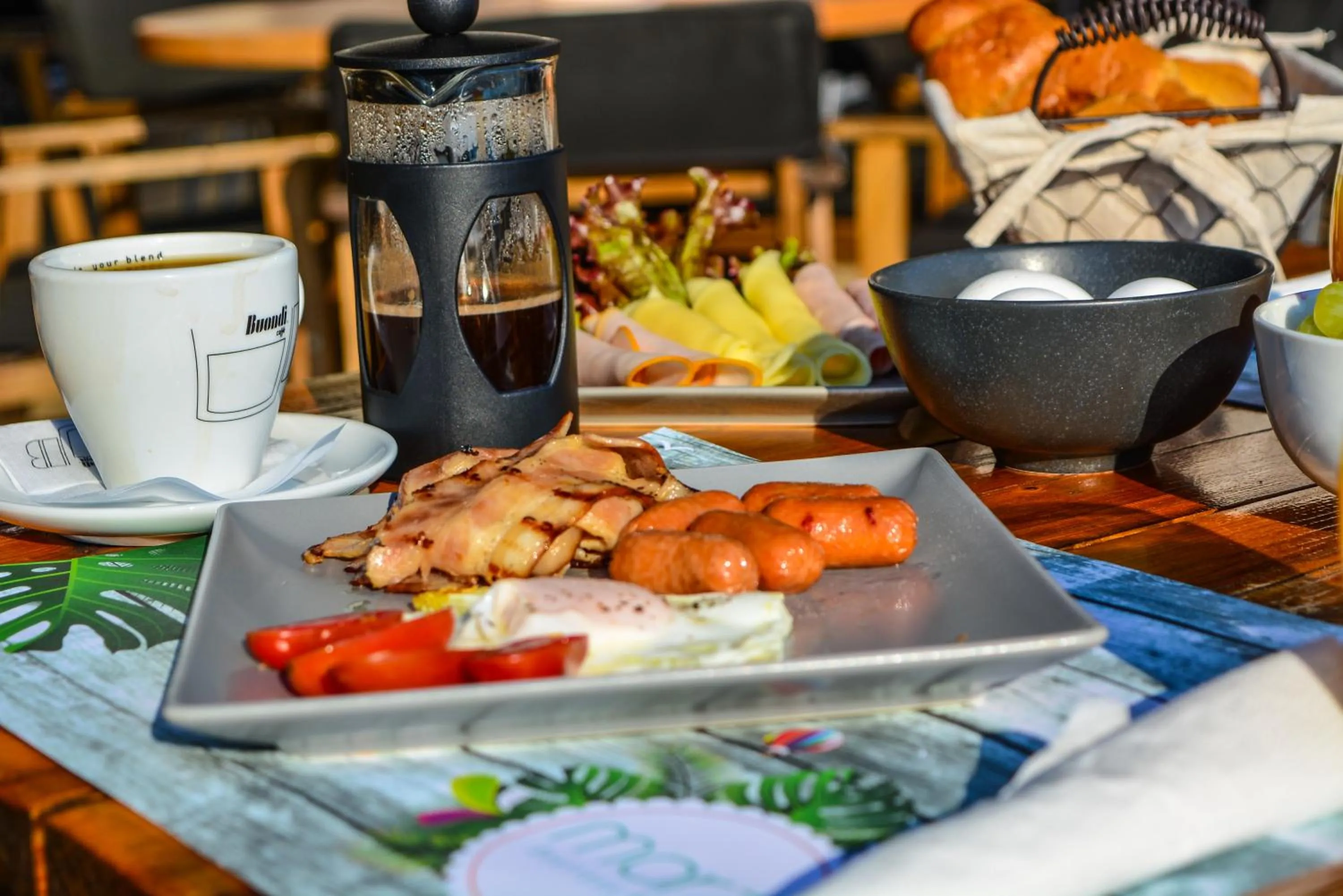 American breakfast in Marzi Boutique Hotel