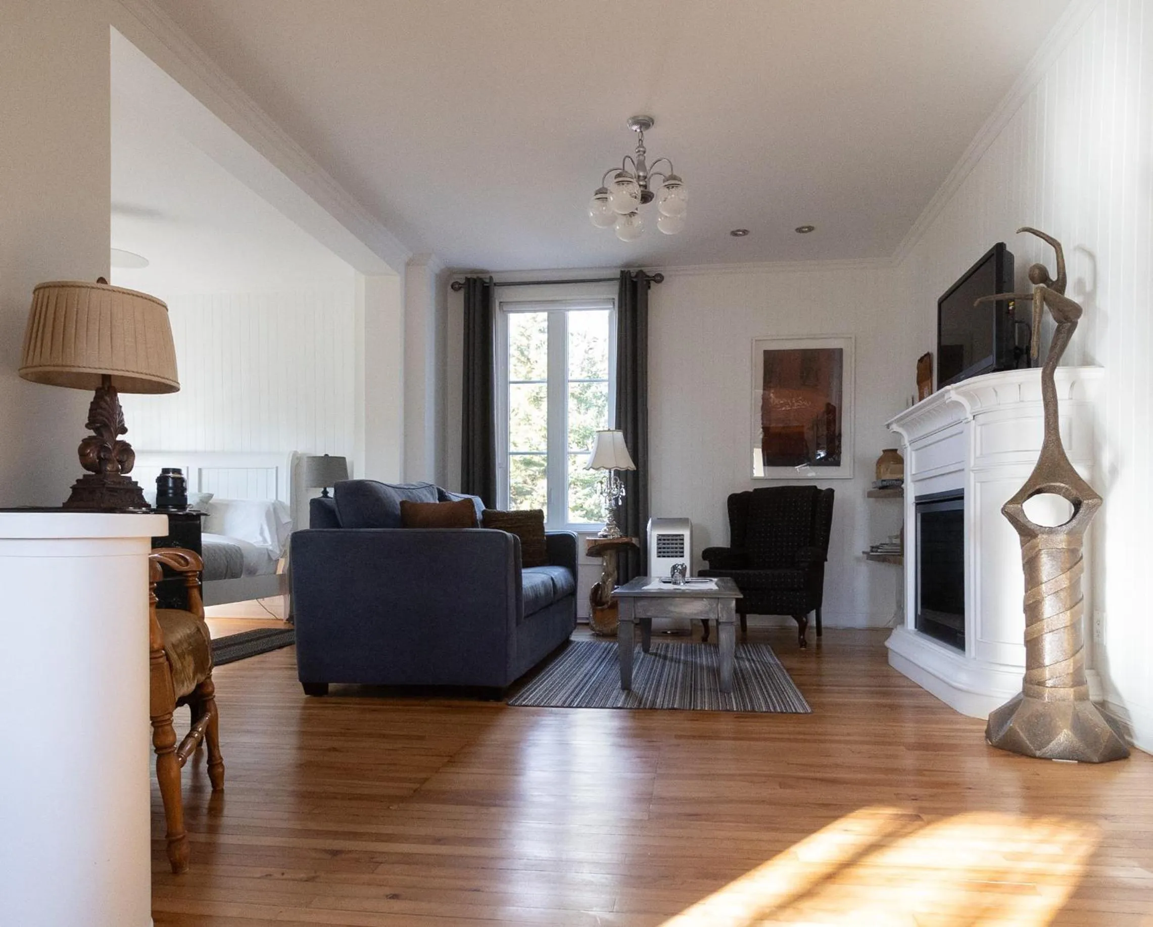 Living room in La Ruelle Hébergement