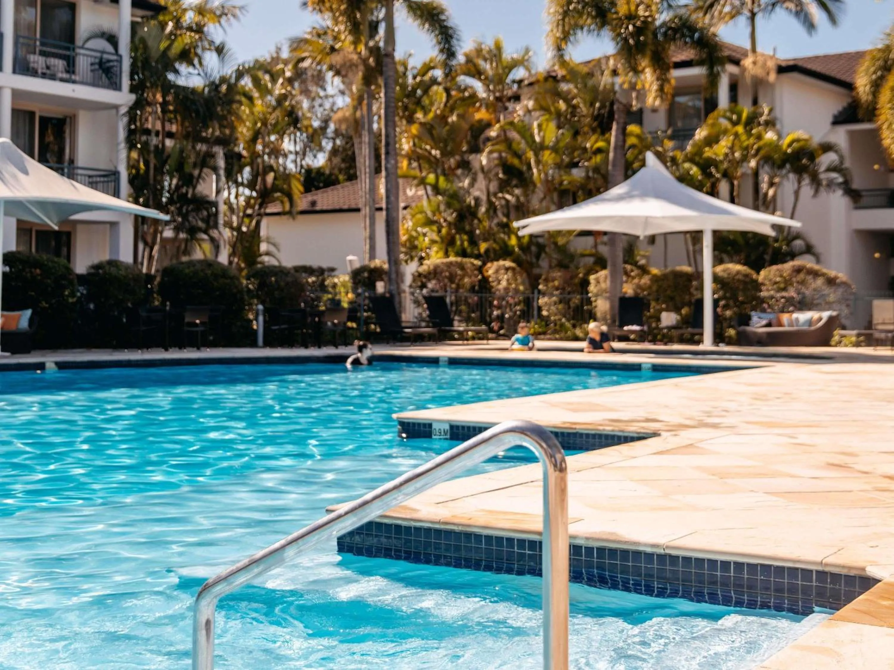 Pool view in Mercure Gold Coast Resort
