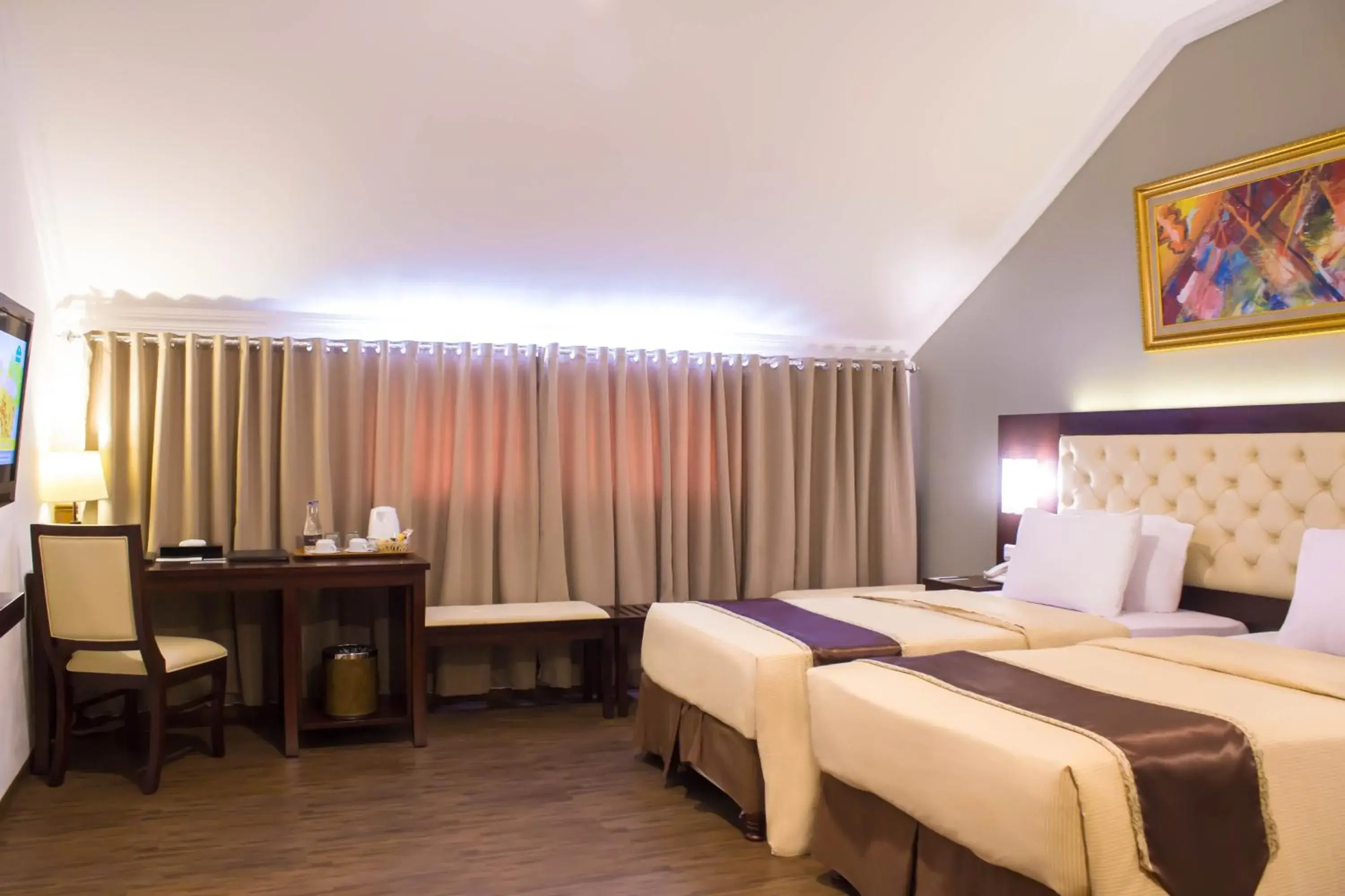 Standard Twin Room with Stairs Access 1 Level in Hotel Salak The Heritage Bogor Standard Twin Room with Stairs Access 1 Level in Hotel Salak The Heritage Bogor