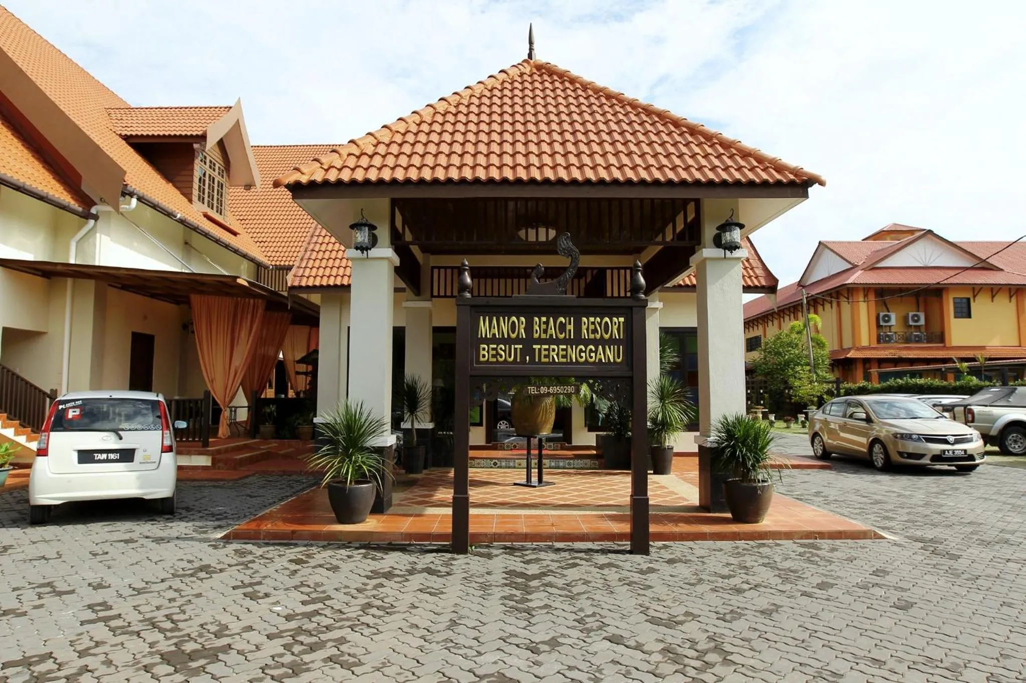Facade/entrance in The Manor Beach Resort Besut