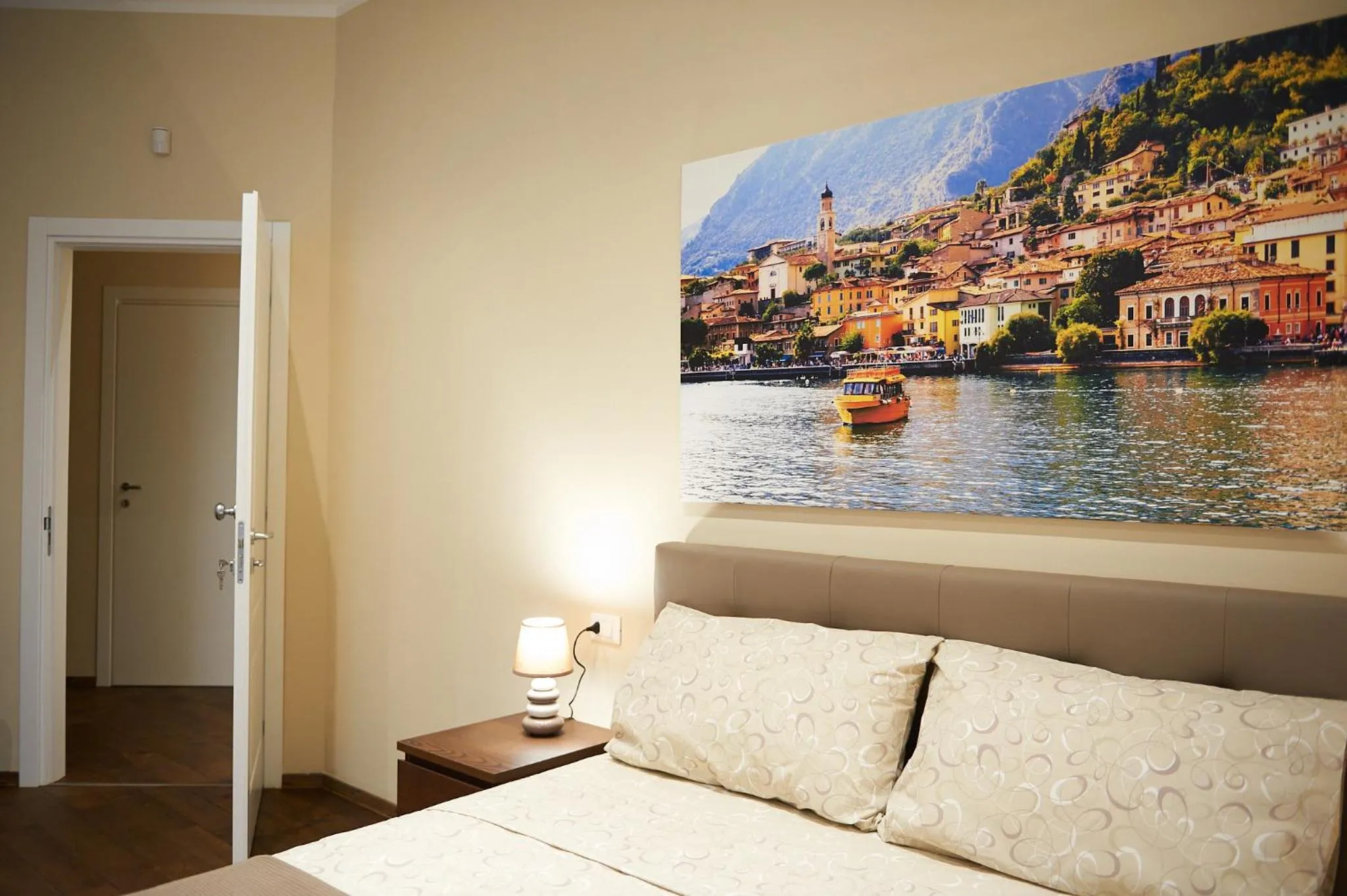 Bed in Miramare Luxury Suites