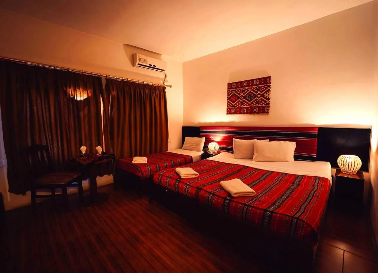 Bed in Amman Pasha Hotel