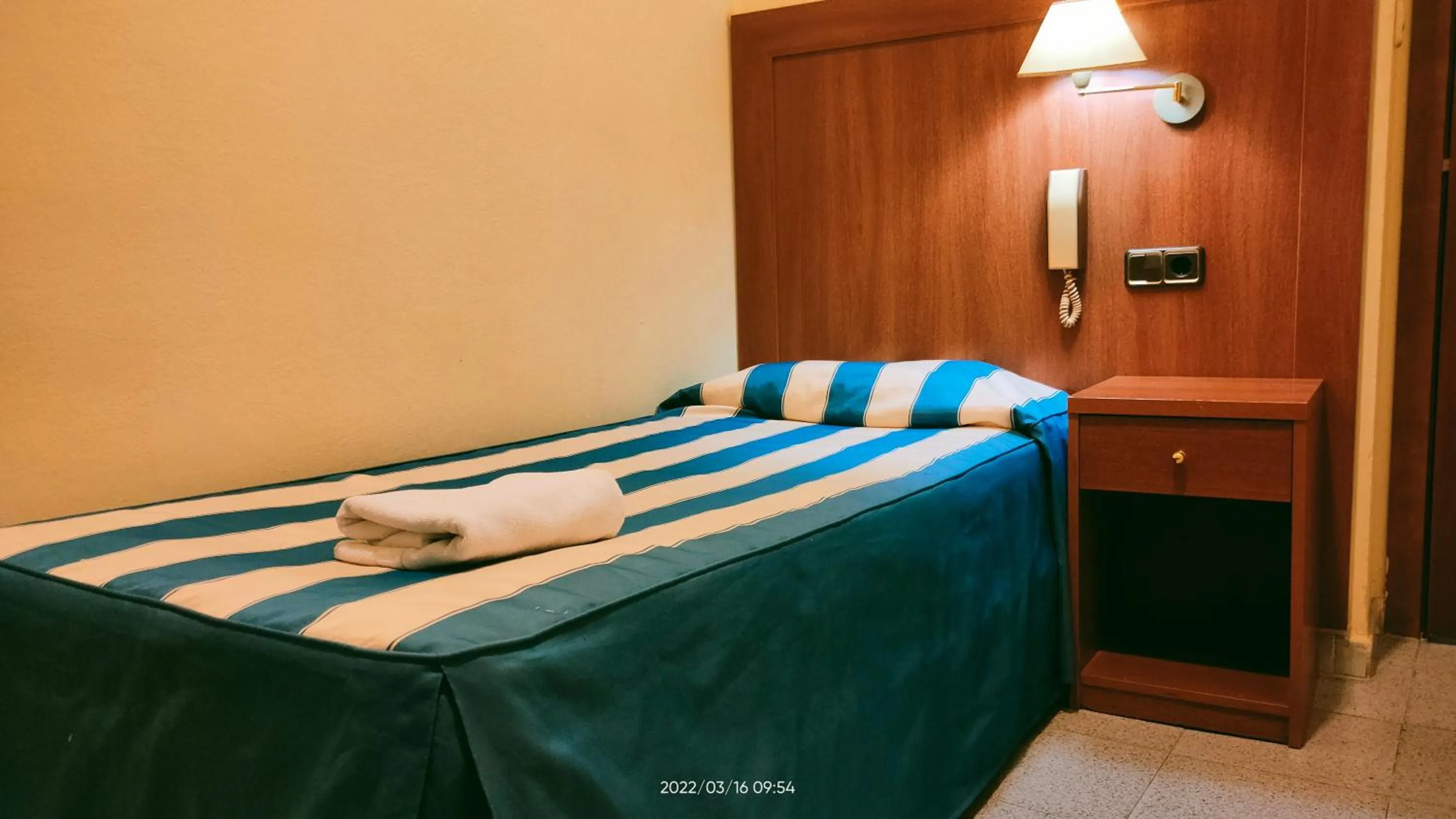 Bed in Pensión Coral