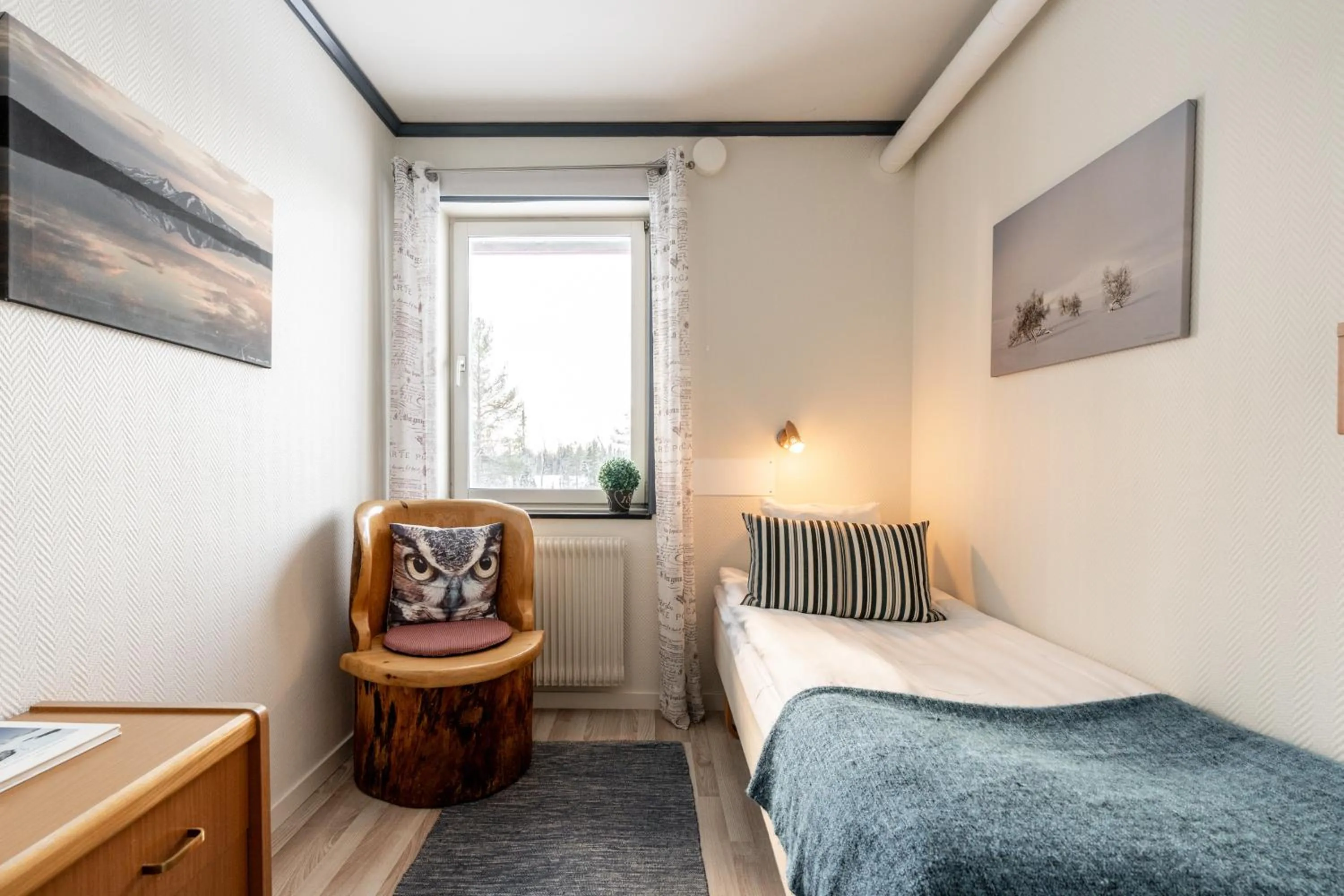 Bed in Lövåsgårdens Fjällhotell