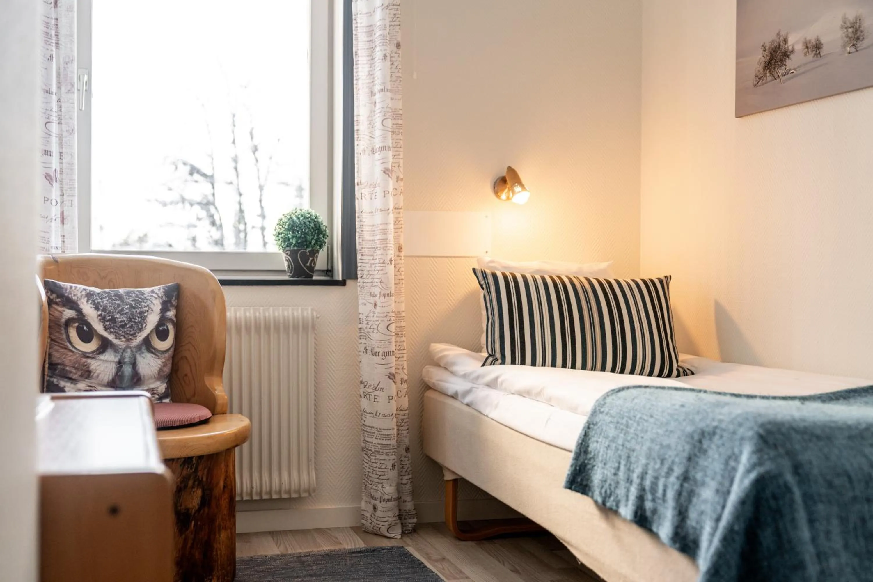 Bed in Lövåsgårdens Fjällhotell