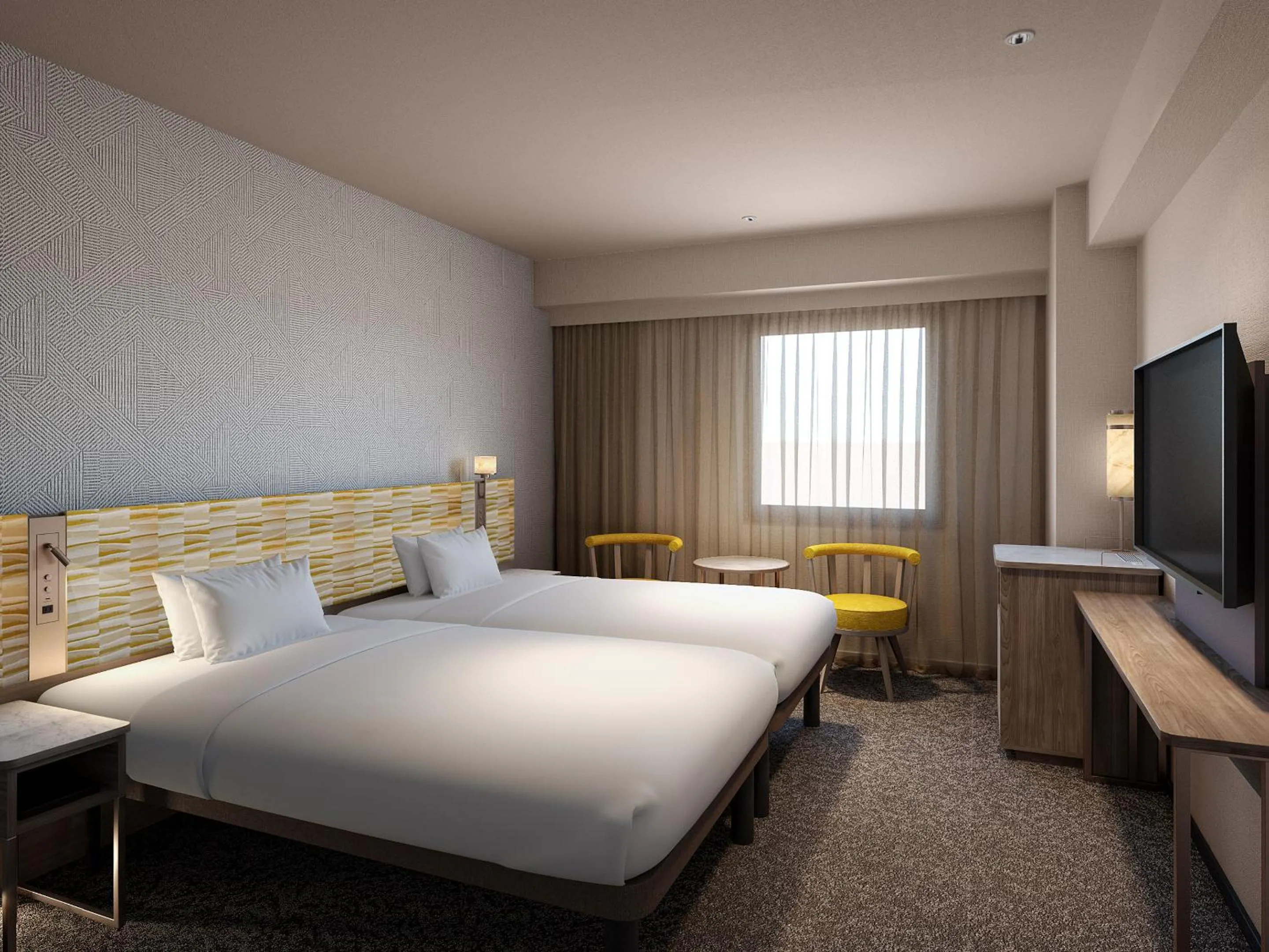 Bed in Mitsui Garden Hotel Okayama