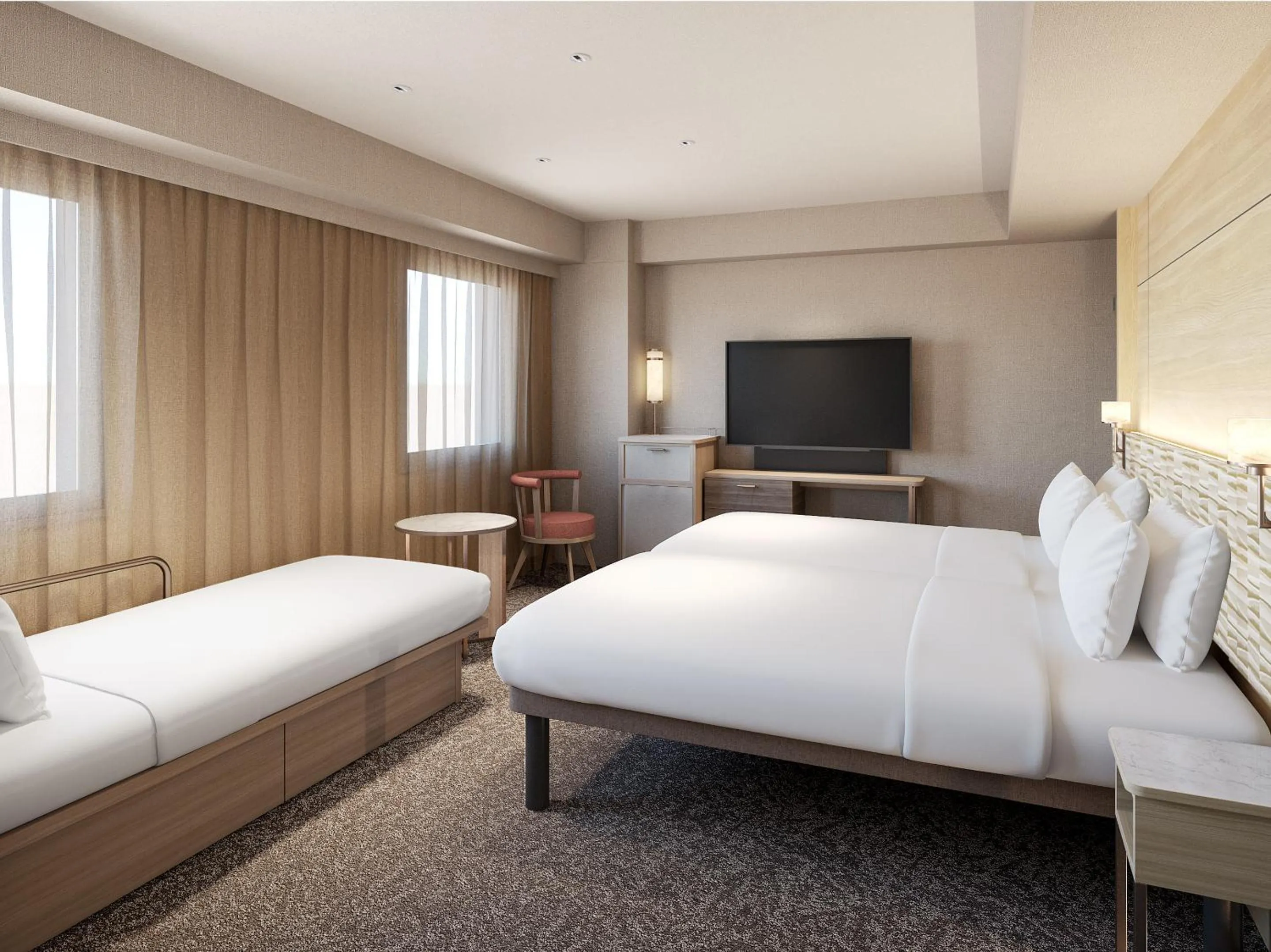 Bed in Mitsui Garden Hotel Okayama