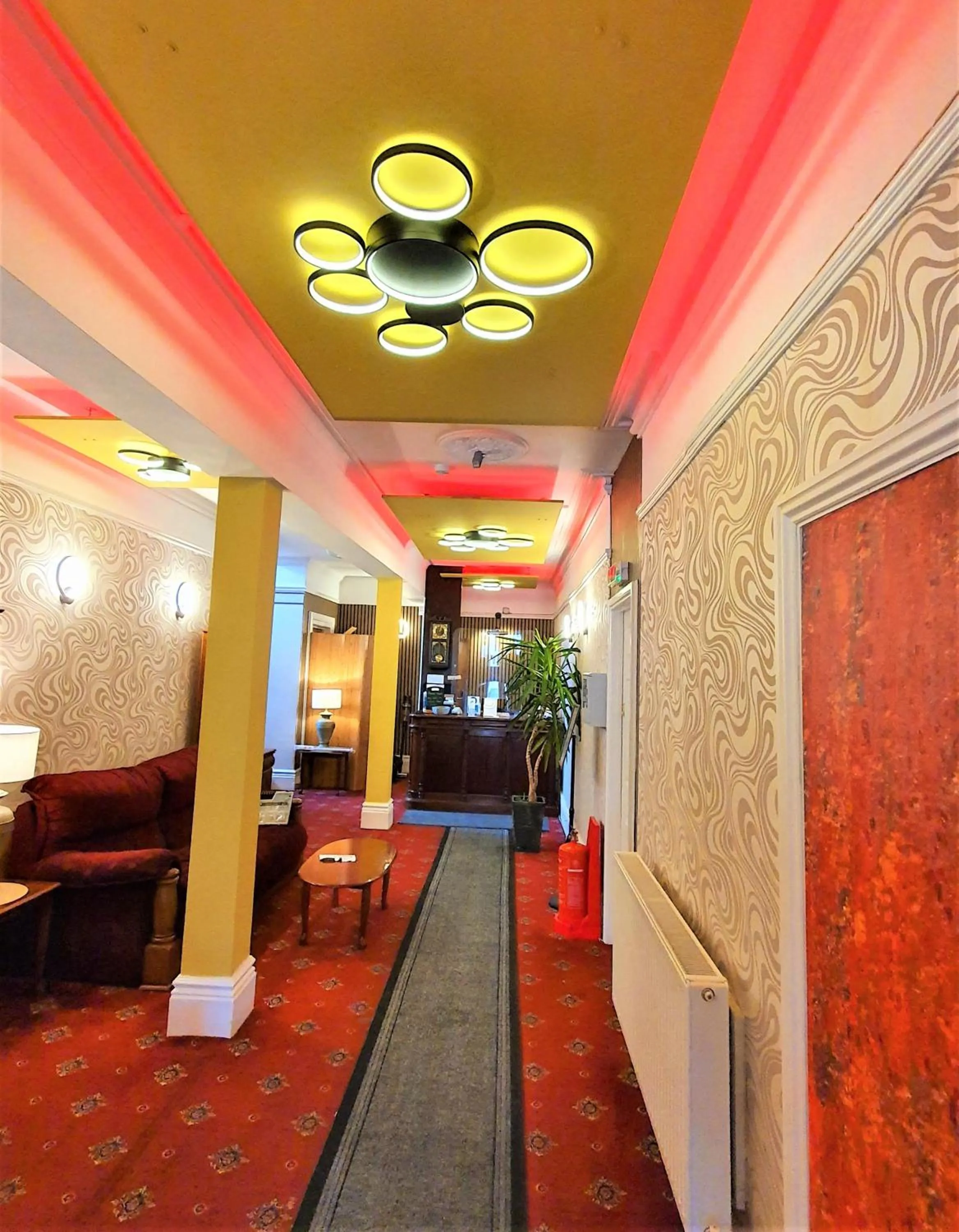 Seating area in Yardley Manor Hotel