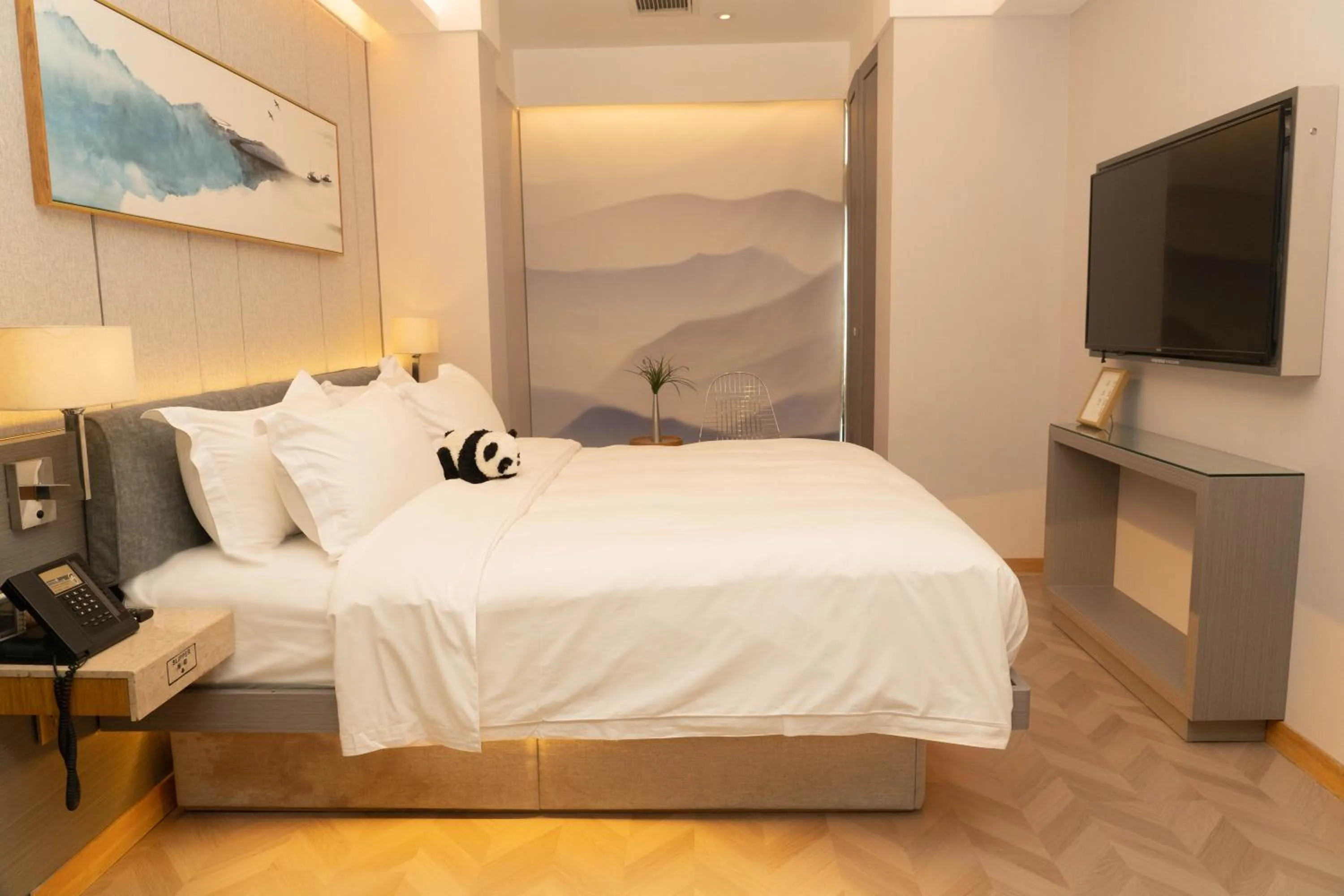 Bed in H-hotel Riverside