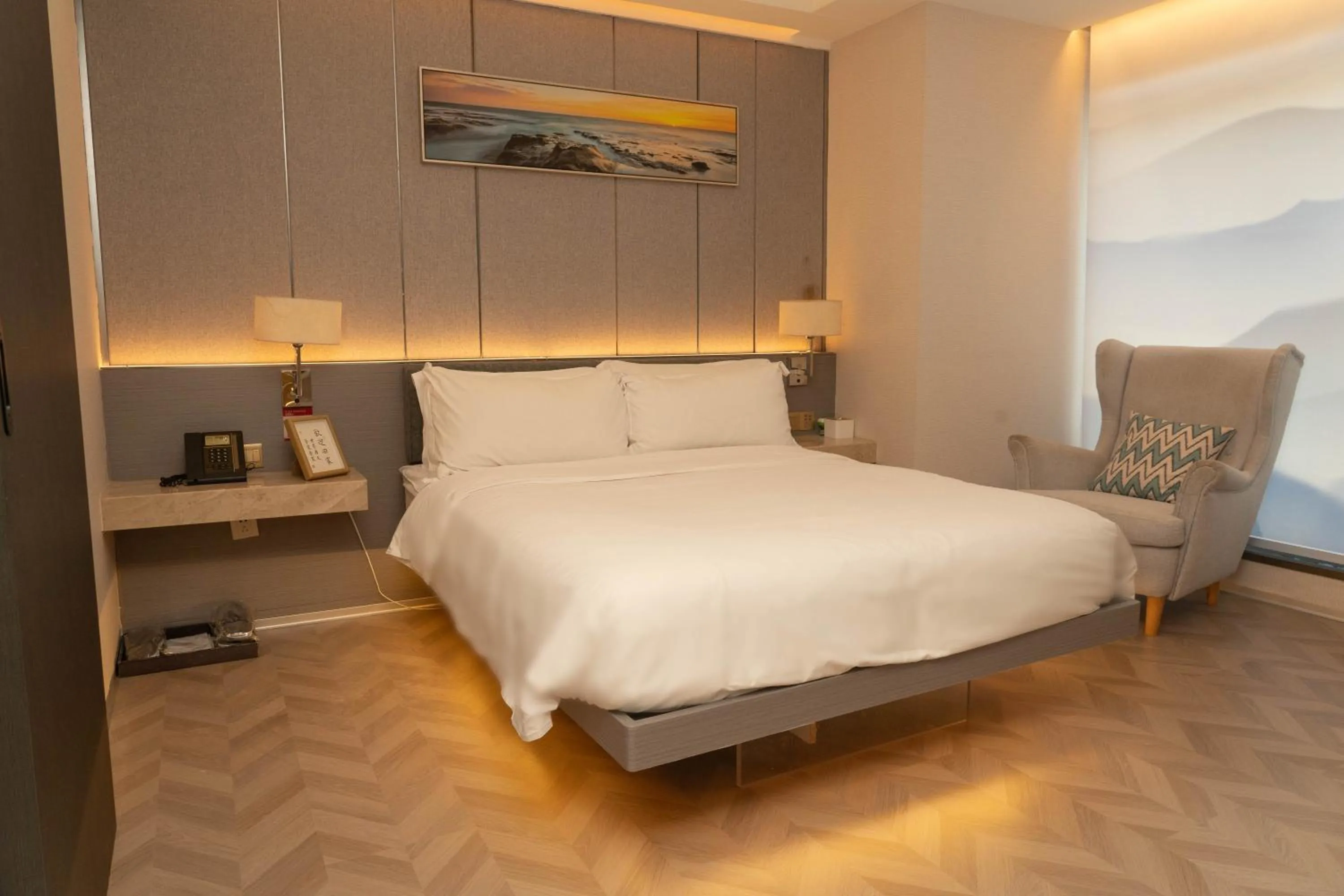 Bed in H-hotel Riverside