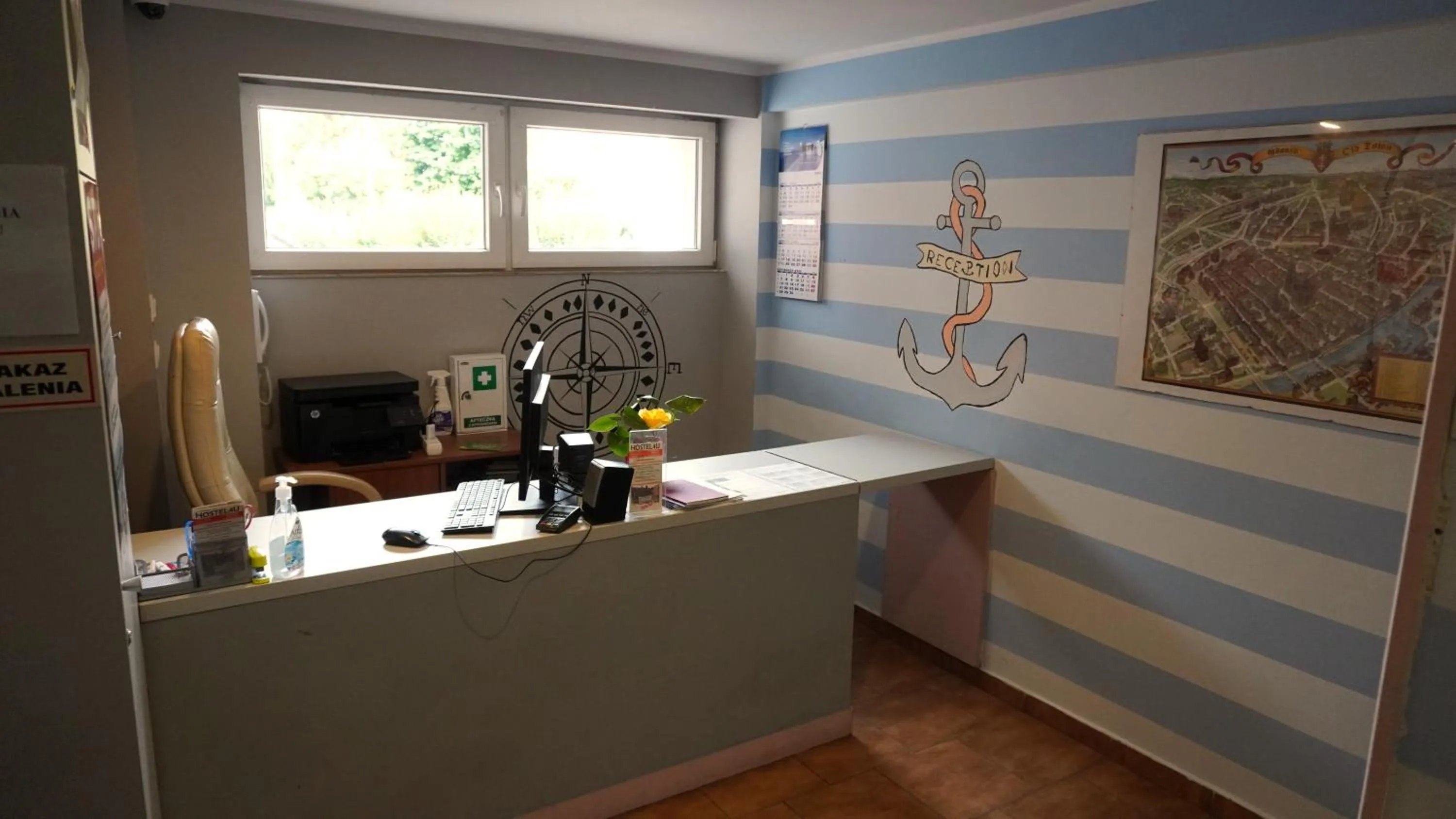 Lobby or reception in Hostel4u