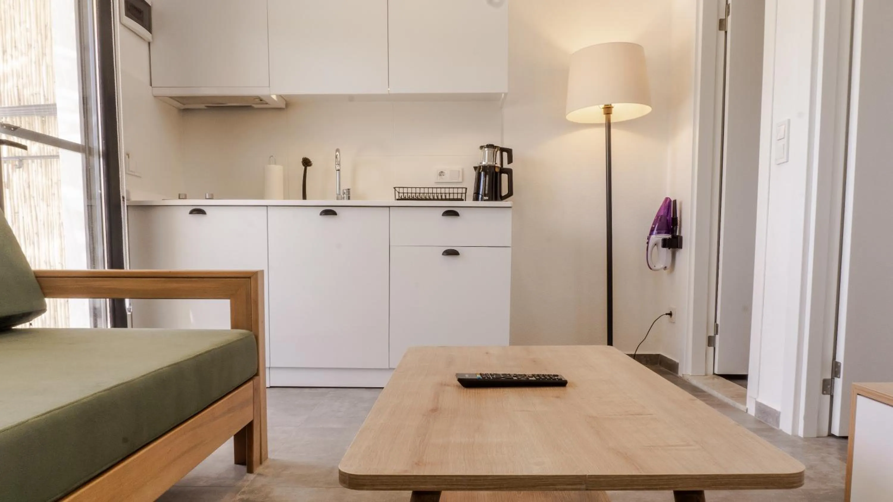 Kitchen or kitchenette in Daphnis Hotel