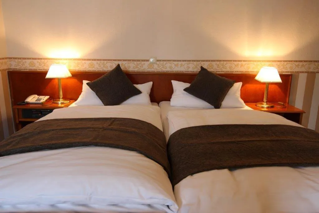 Photo of the whole room, Bed in Hotel Burg-Mühle