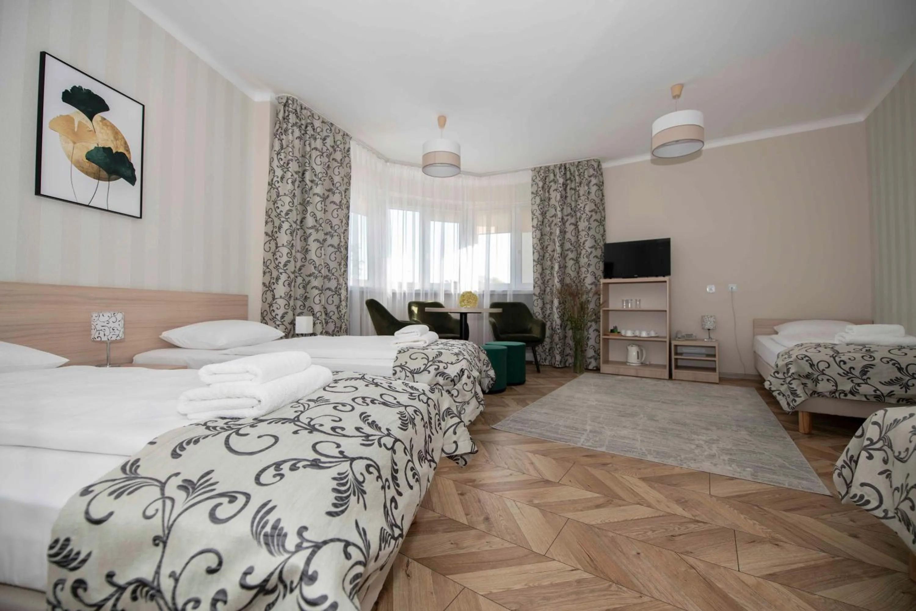 Bed in Hotel Polonia