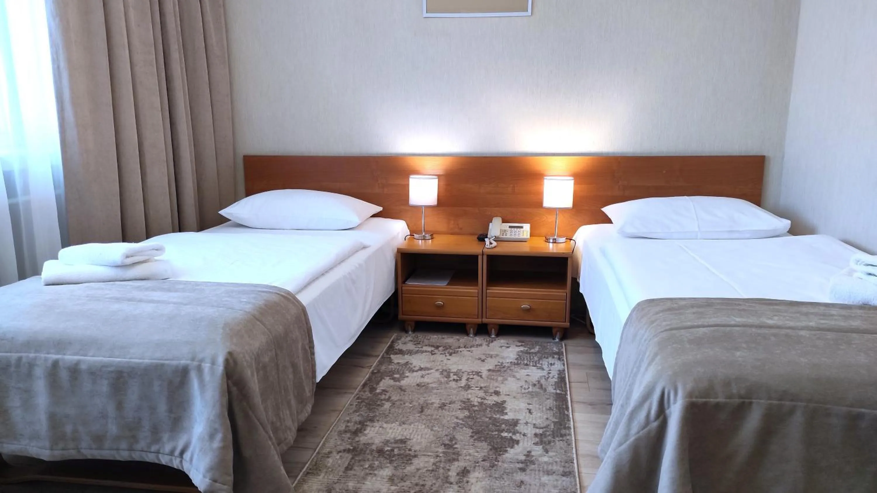 Bed in Hotel Polonia