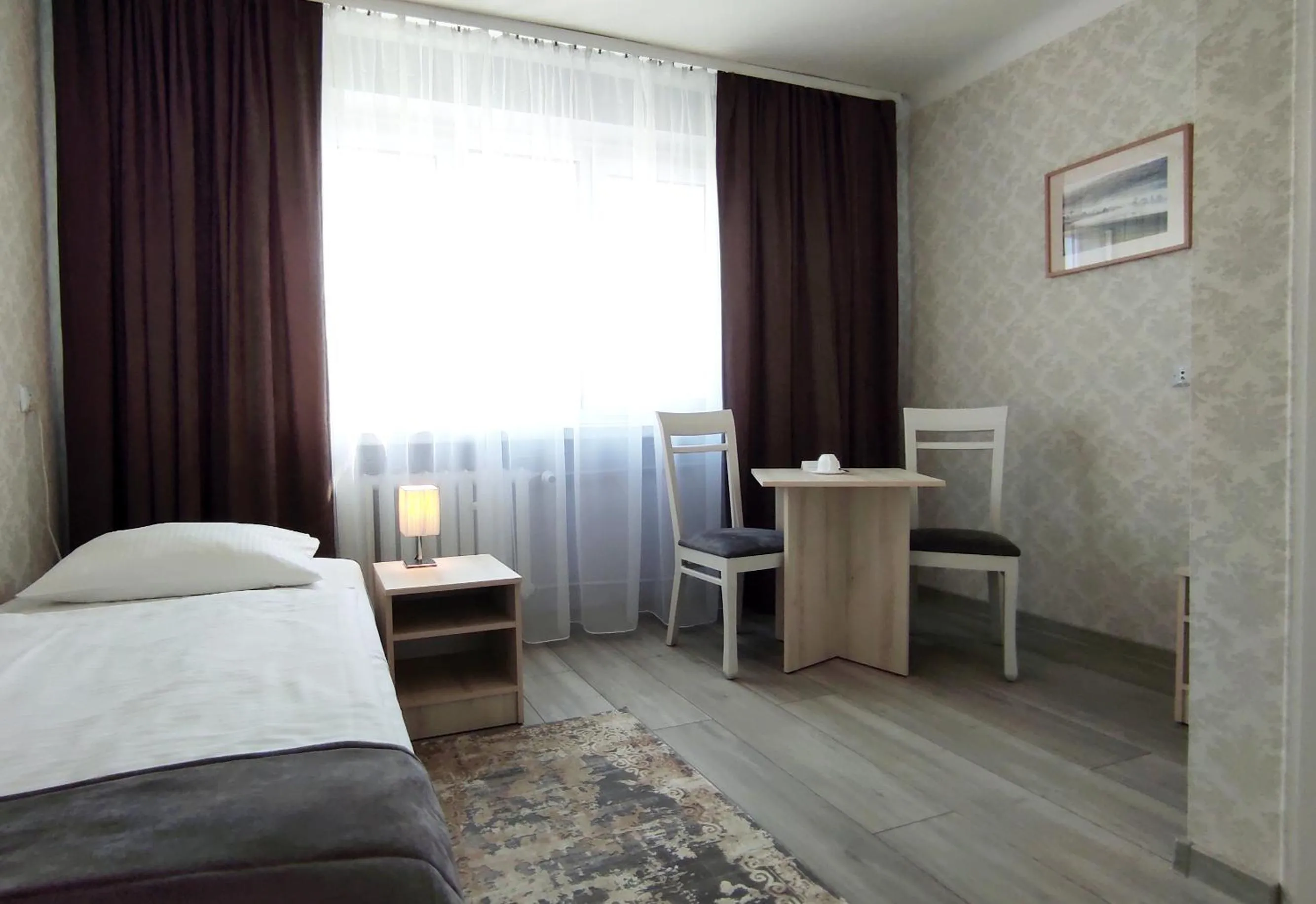 Bed in Hotel Polonia