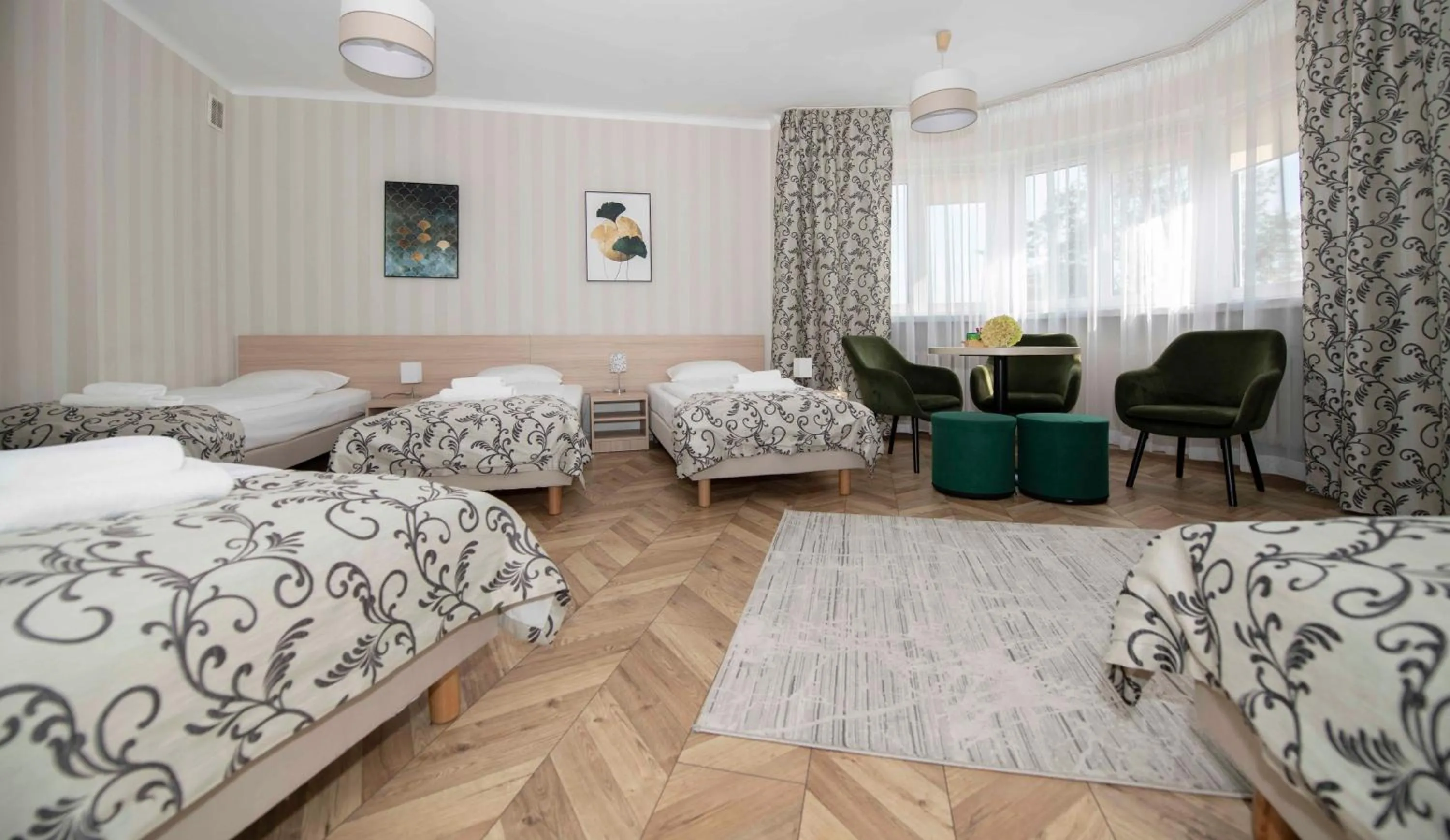 Bed in Hotel Polonia