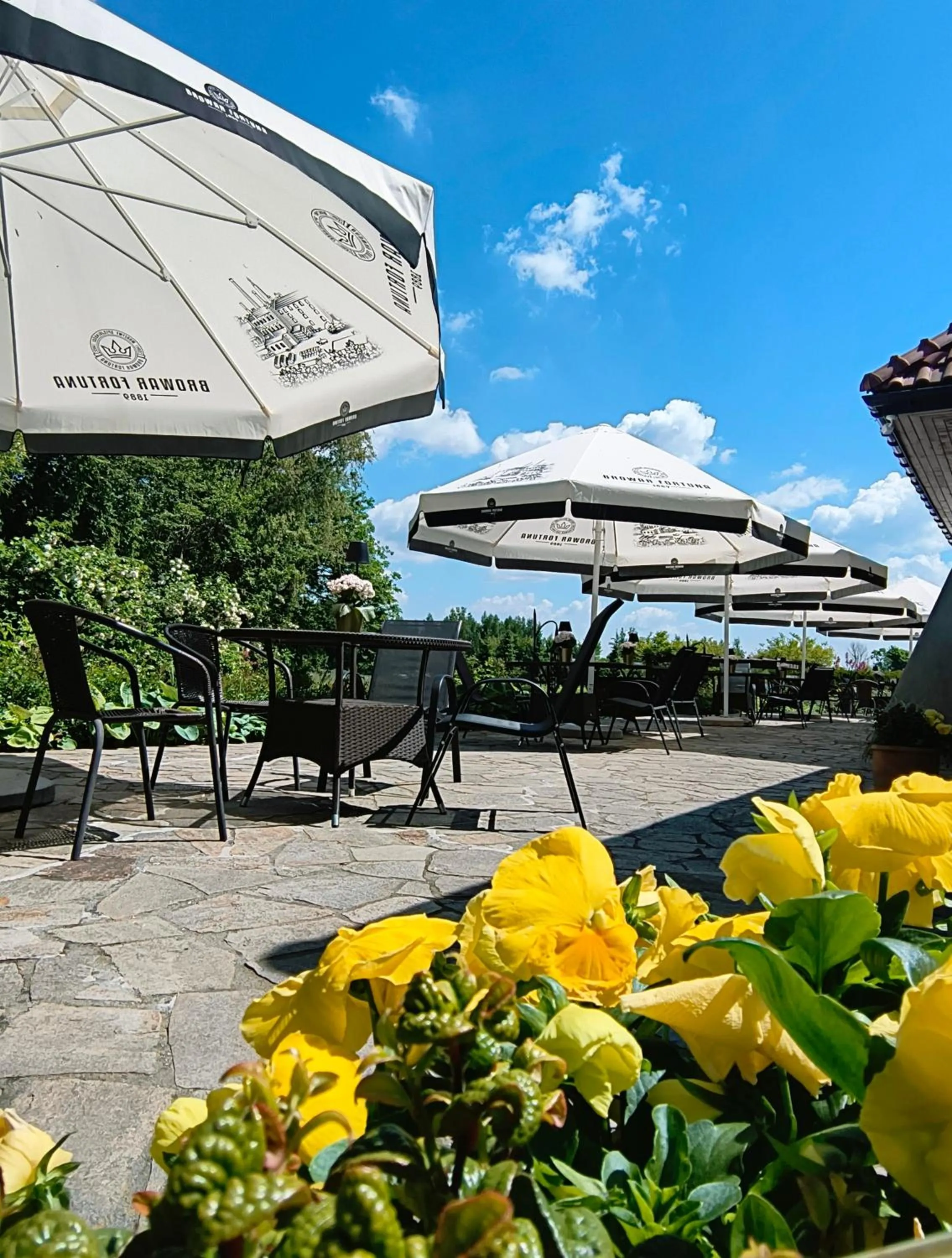 Patio in Hotel Kasztel